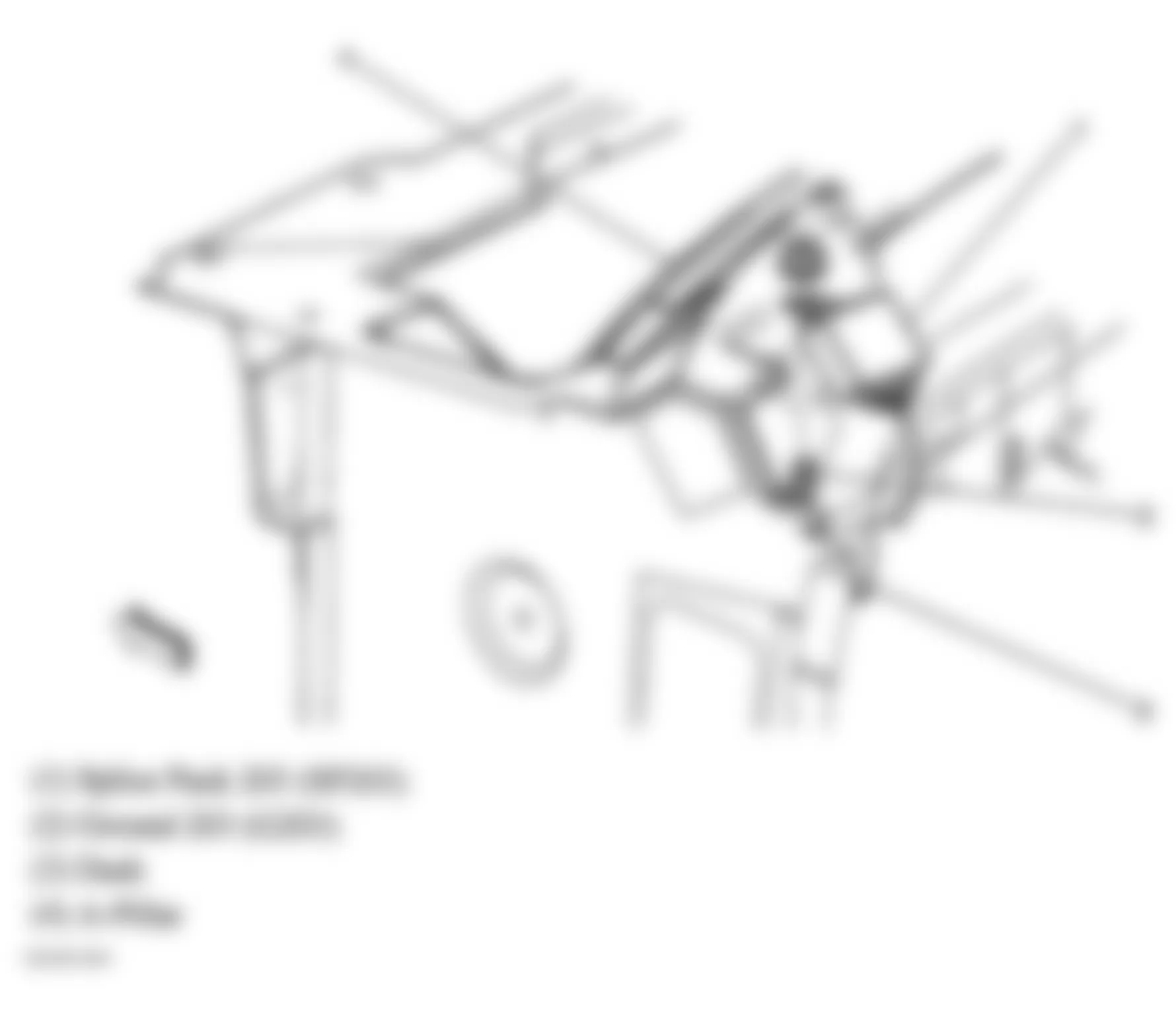 GMC Yukon XL K2500 2004 - Component Locations -  Upper Left Dash