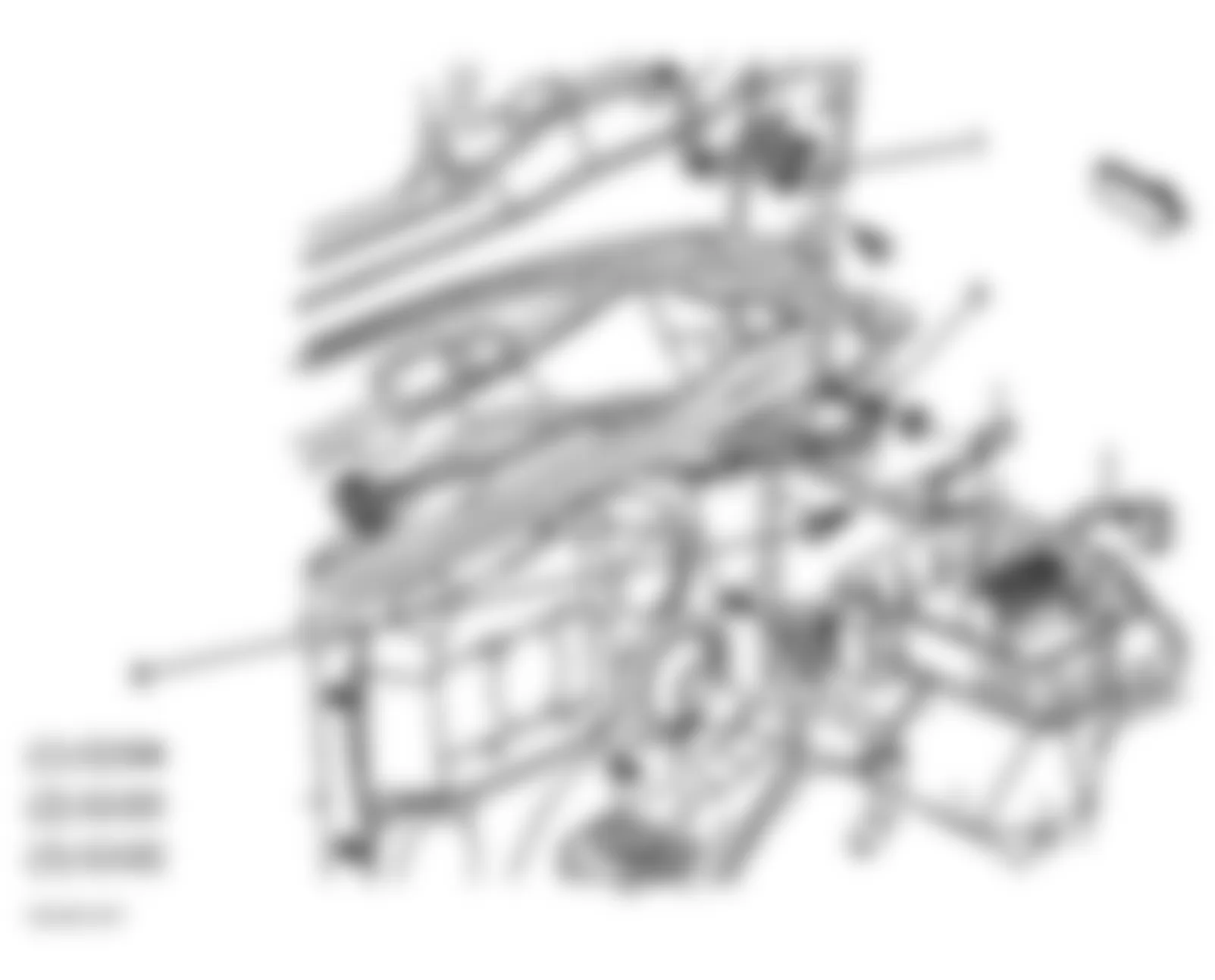 GMC Envoy 2005 - Component Locations -  Left Rear Of Engine Compartment