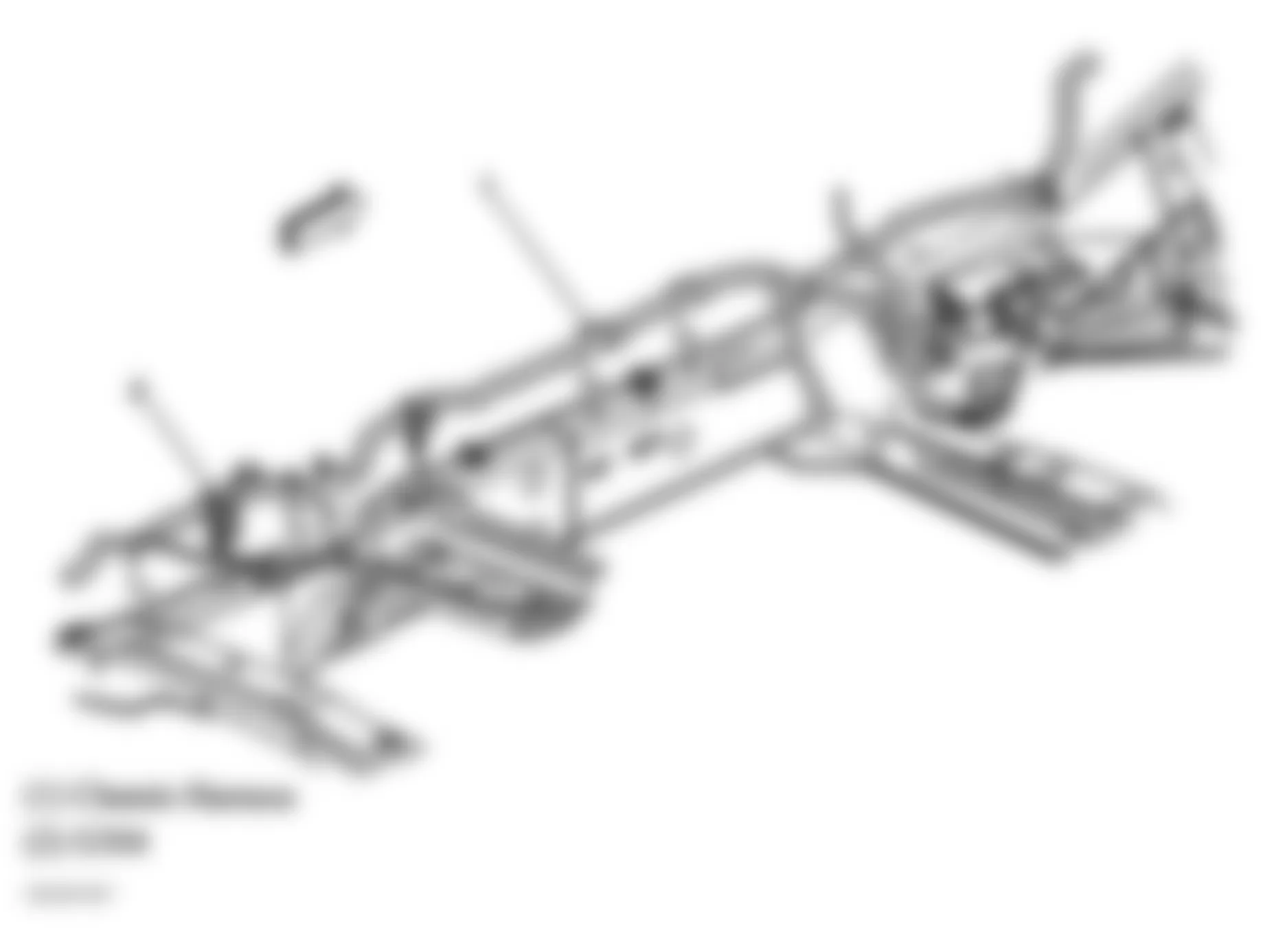 GMC Envoy 2005 - Component Locations -  Left Frame Rail