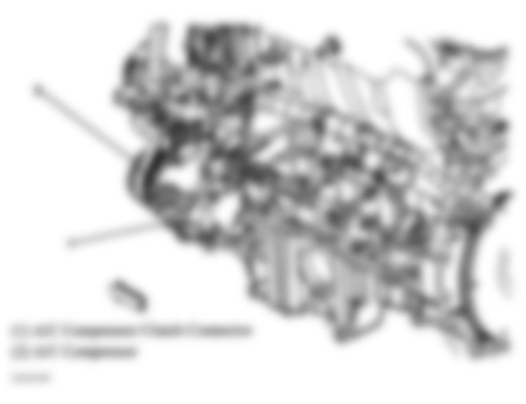 GMC Envoy 2005 - Component Locations -  Left Side Of Engine (4.2L)