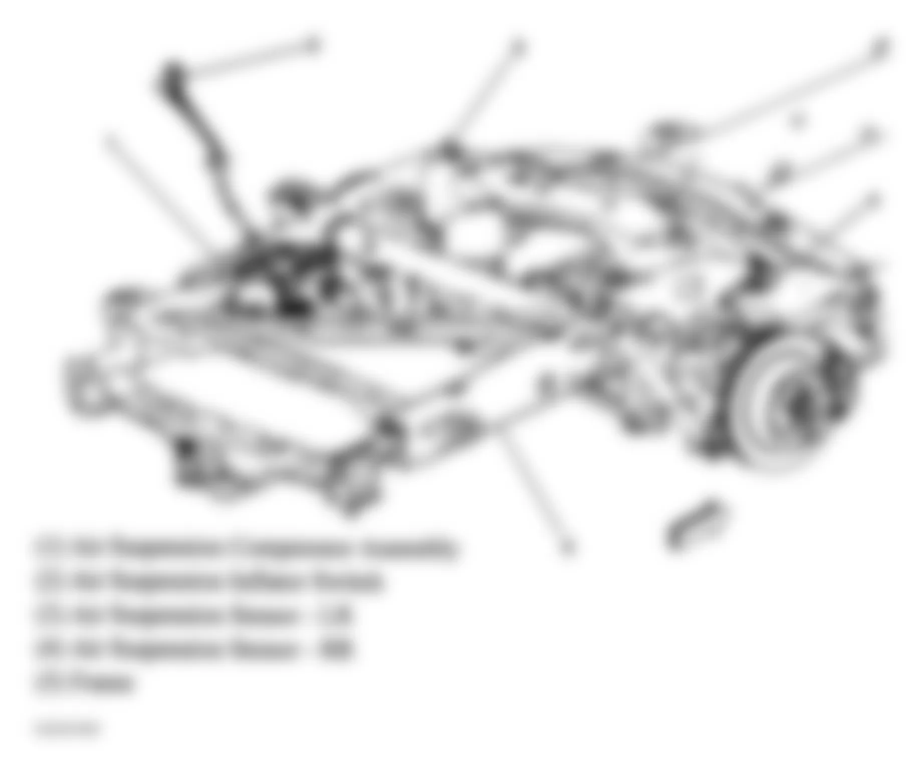 GMC Envoy 2005 - Component Locations -  Rear Frame & Underbody (Long Wheelbase)