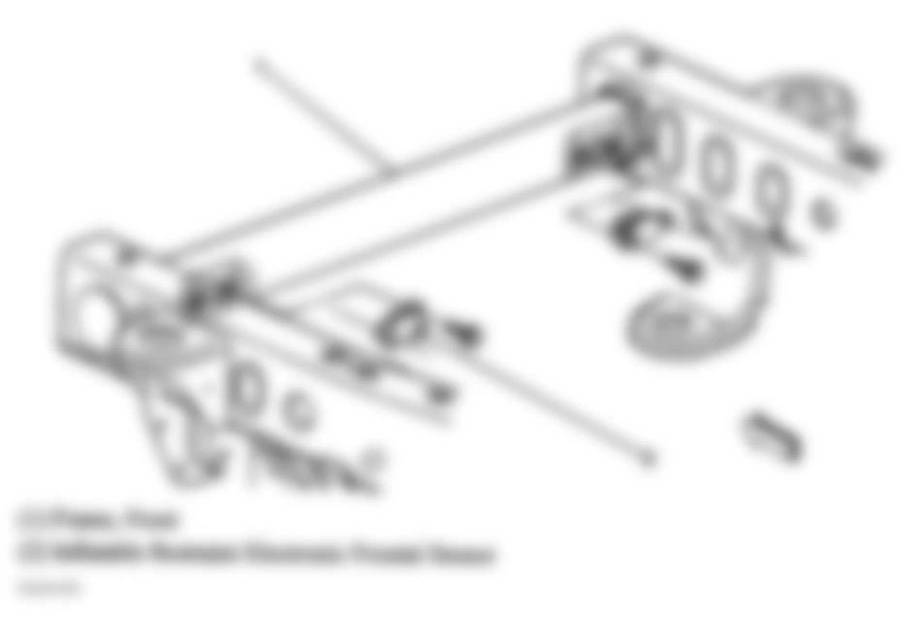 GMC Envoy 2005 - Component Locations -  Front Of Vehicle Frame