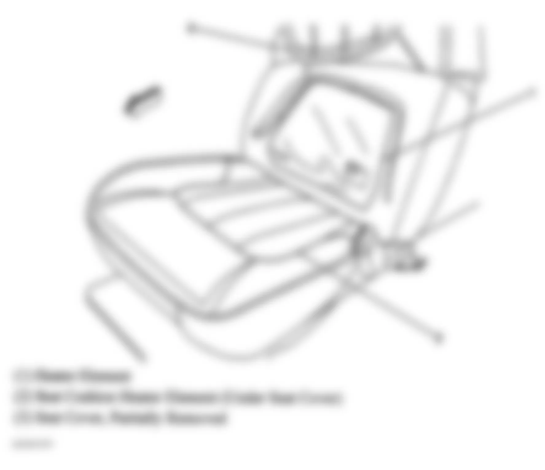 GMC Envoy 2005 - Component Locations -  Passengers Seat