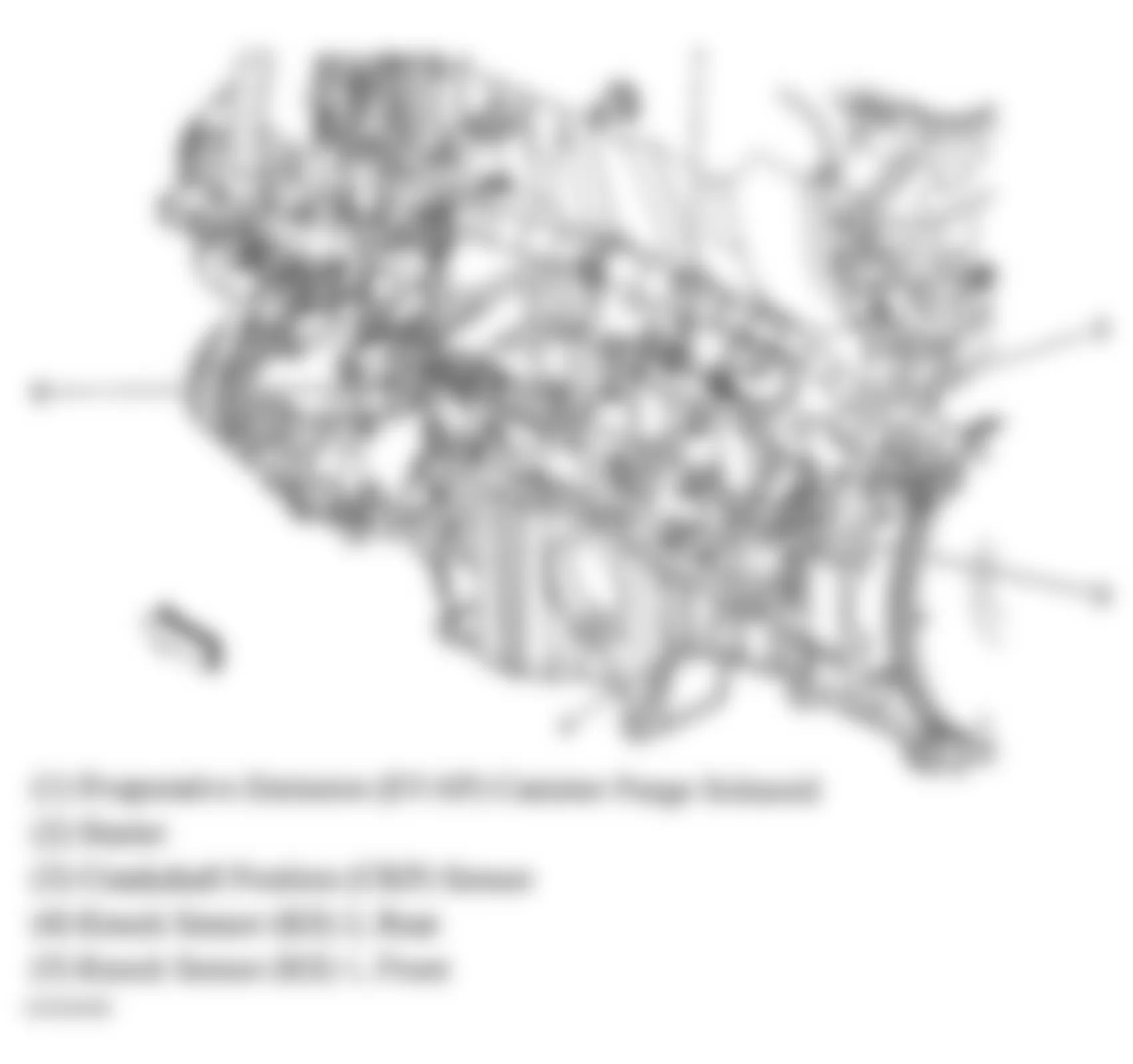 GMC Envoy 2005 - Component Locations -  Lower Left Side Of Engine (4.2L)