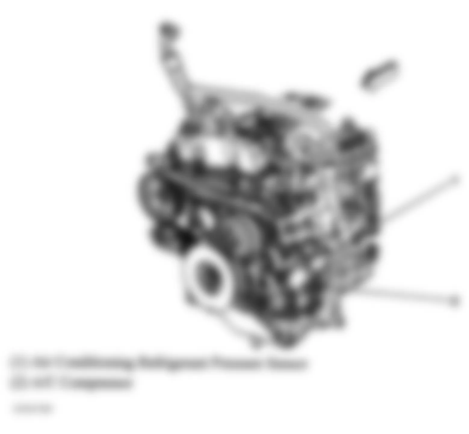 GMC Envoy XL 2005 - Component Locations -  Front Of Engine (4.2L)