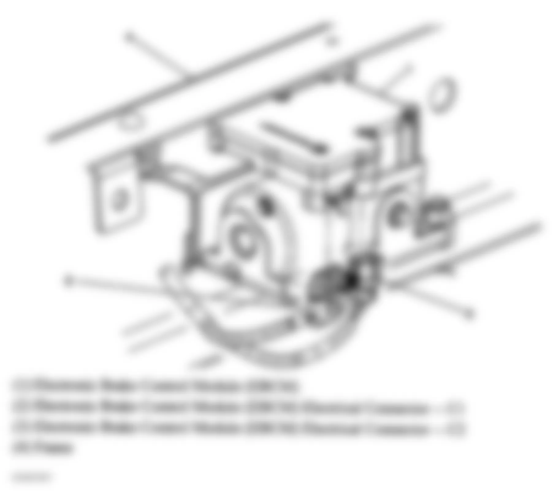 GMC Envoy XL 2005 - Component Locations -  Inner Left Frame Rail