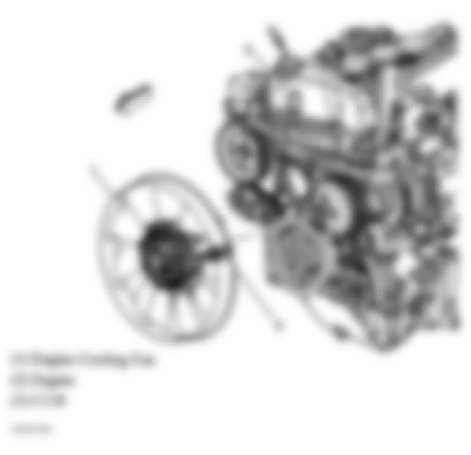 GMC Envoy XL 2005 - Component Locations -  Front Of Engine (4.2L)