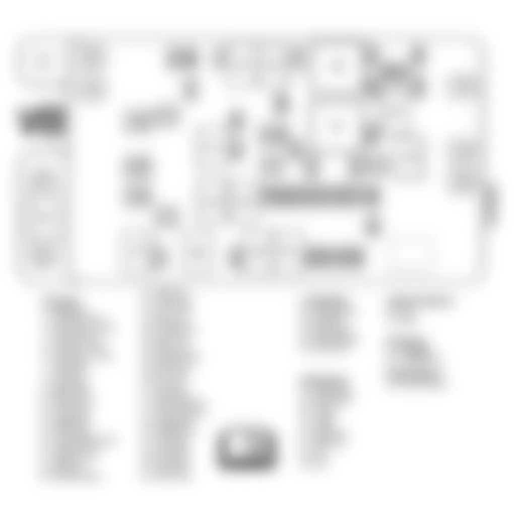 GMC Envoy XL 2005 - Component Locations -  Identifying Underhood Fuse Block Components (5.3L Engine)