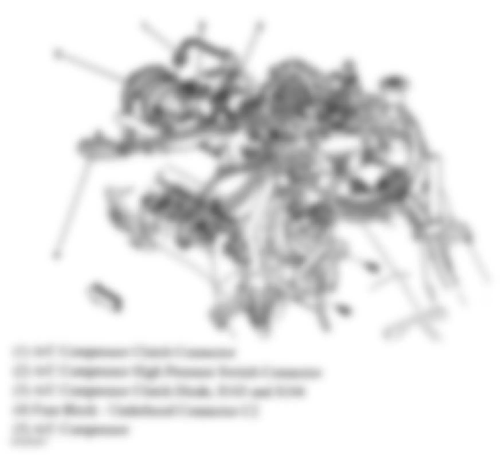 GMC Jimmy 2005 - Component Locations -  Top Rear Of Engine