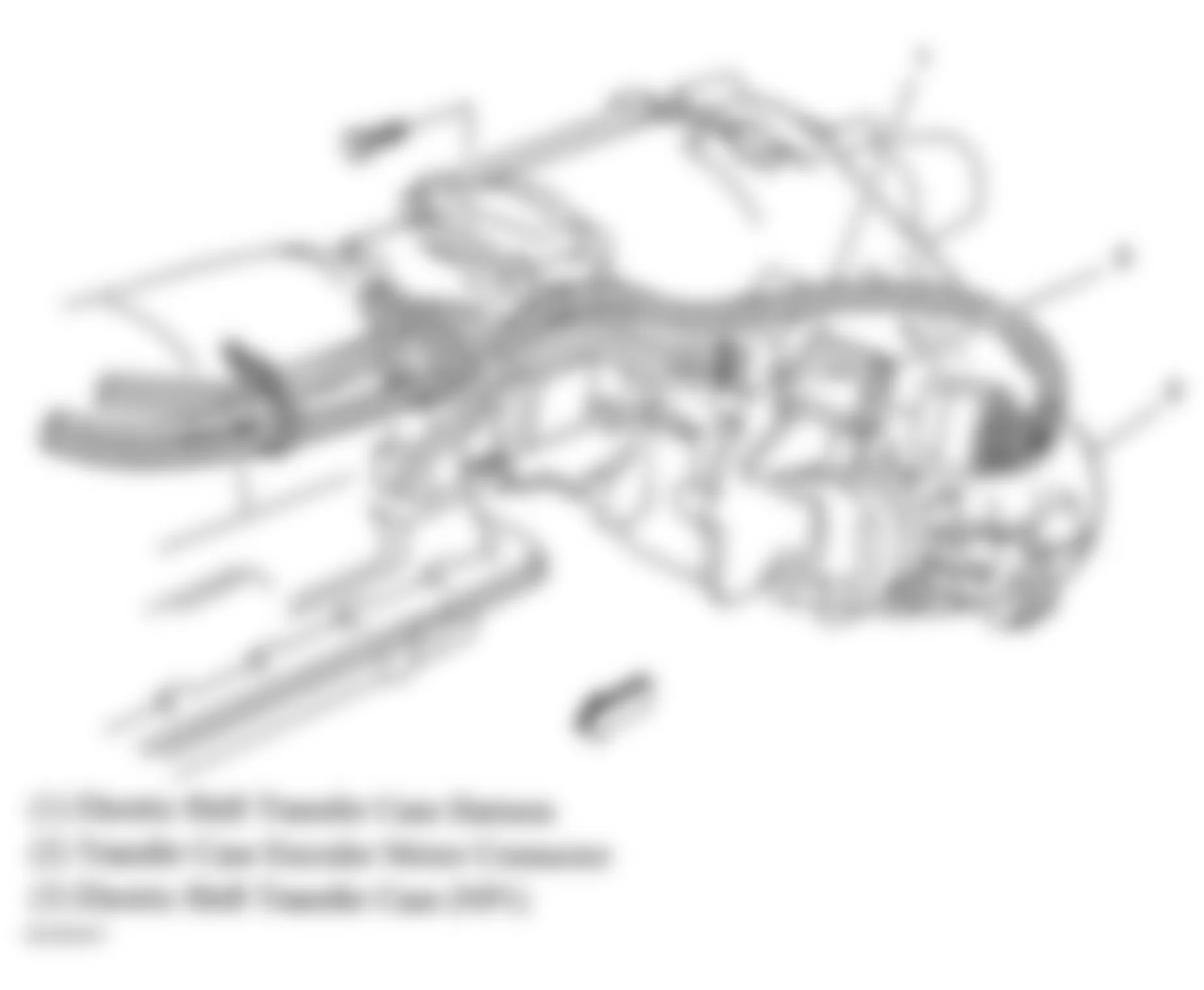 GMC Jimmy 2005 - Component Locations -  Transfer Case (NP1)