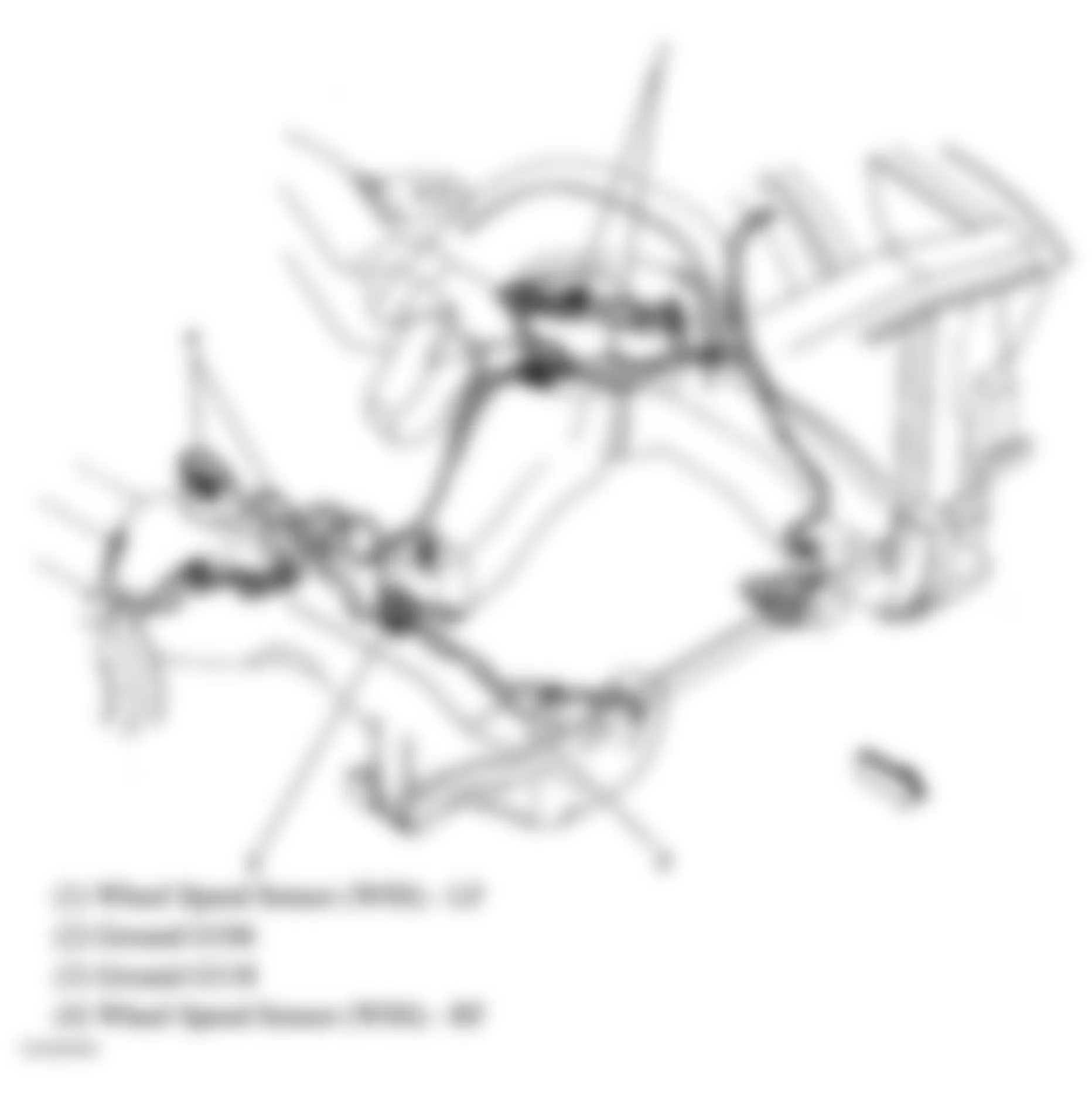 GMC Jimmy 2005 - Component Locations -  Front Sub-Frame