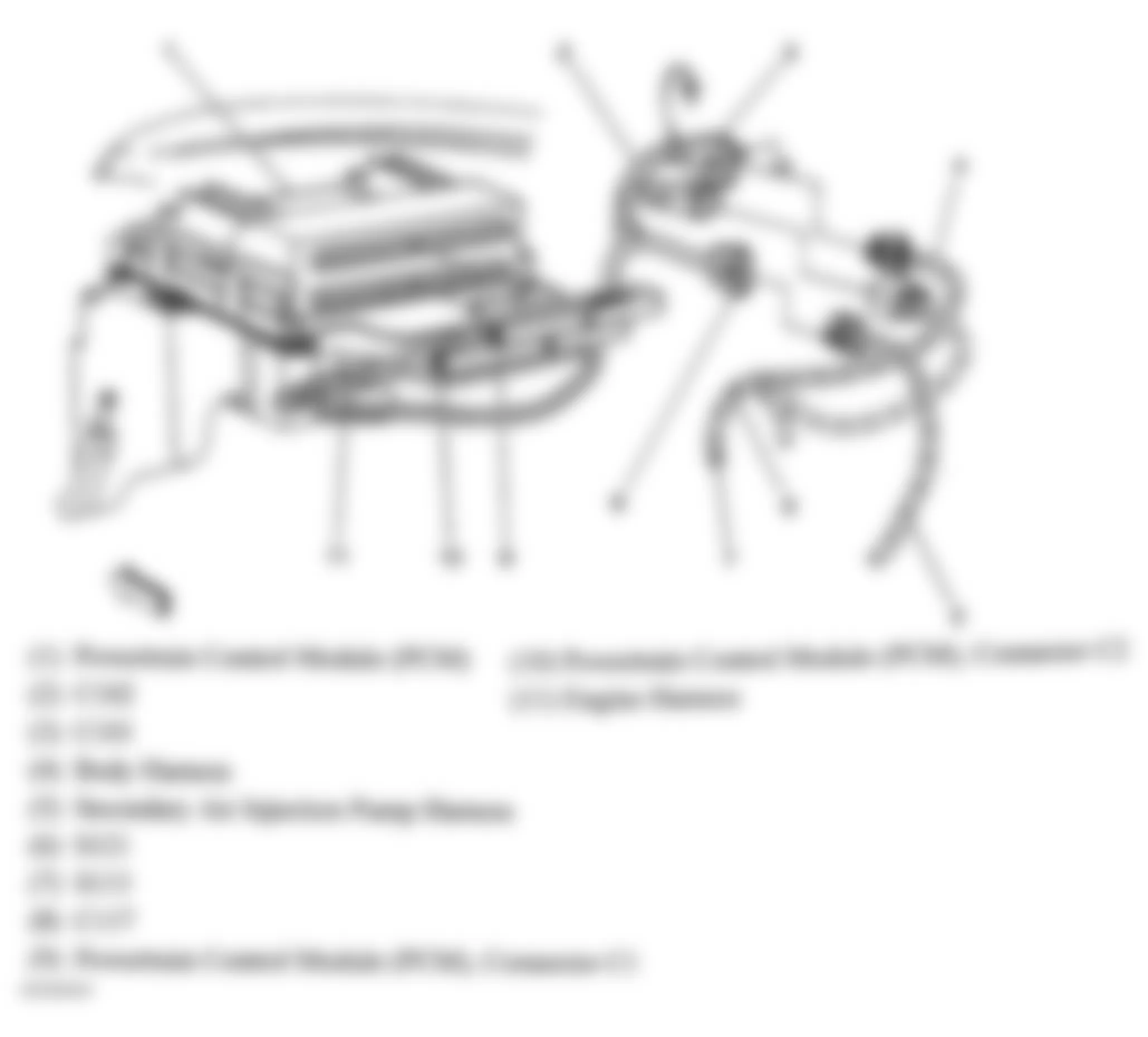 GMC Jimmy 2005 - Component Locations -  Right Side Of Engine Compartment