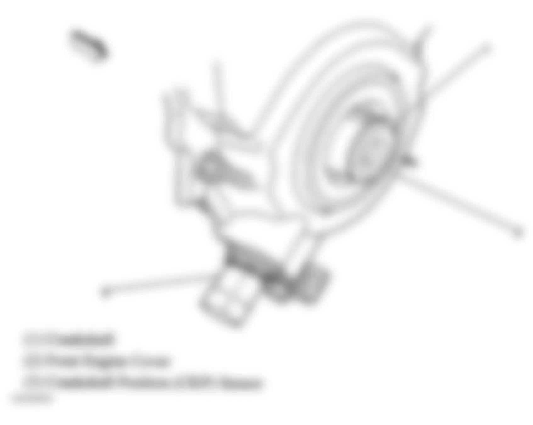 GMC Jimmy 2005 - Component Locations -  Front Of Engine