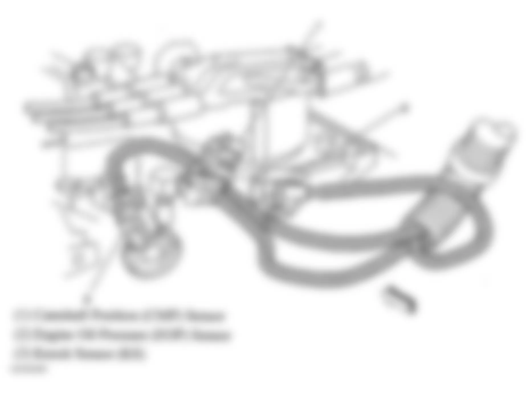 GMC Jimmy 2005 - Component Locations -  Top Rear Of Engine