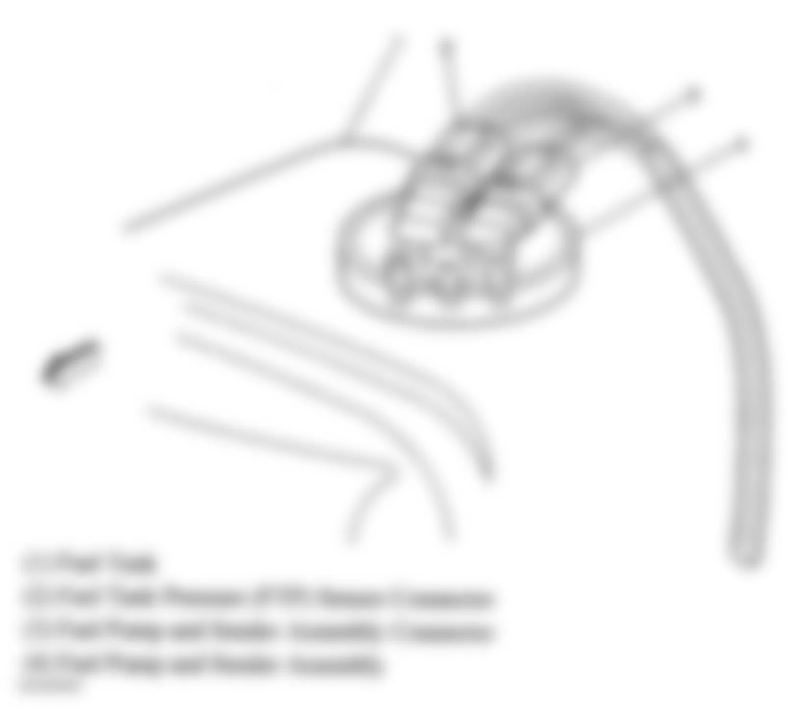 GMC Jimmy 2005 - Component Locations -  Fuel Tank