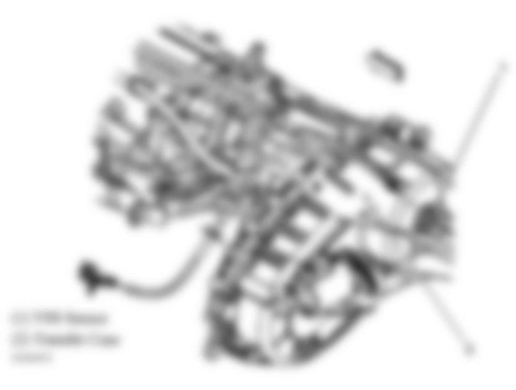 GMC Jimmy 2005 - Component Locations -  Transfer Case