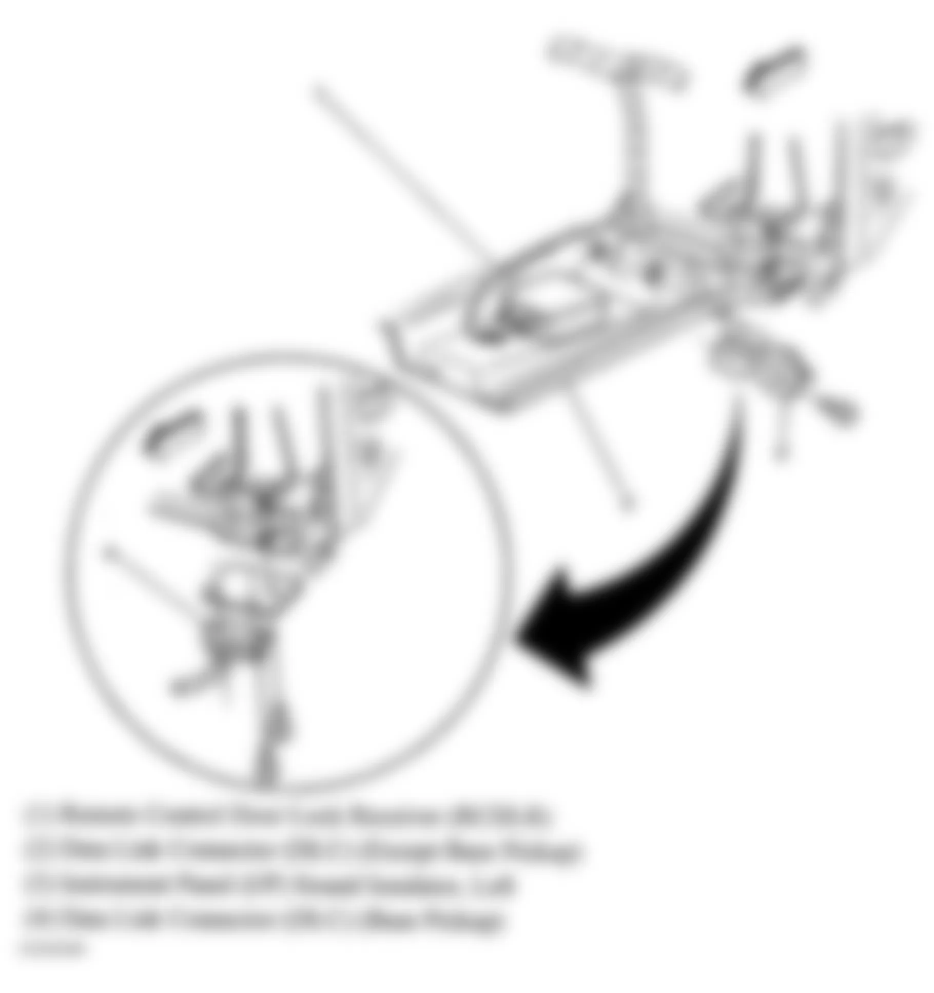 GMC Jimmy 2005 - Component Locations -  Left Side Of Dash