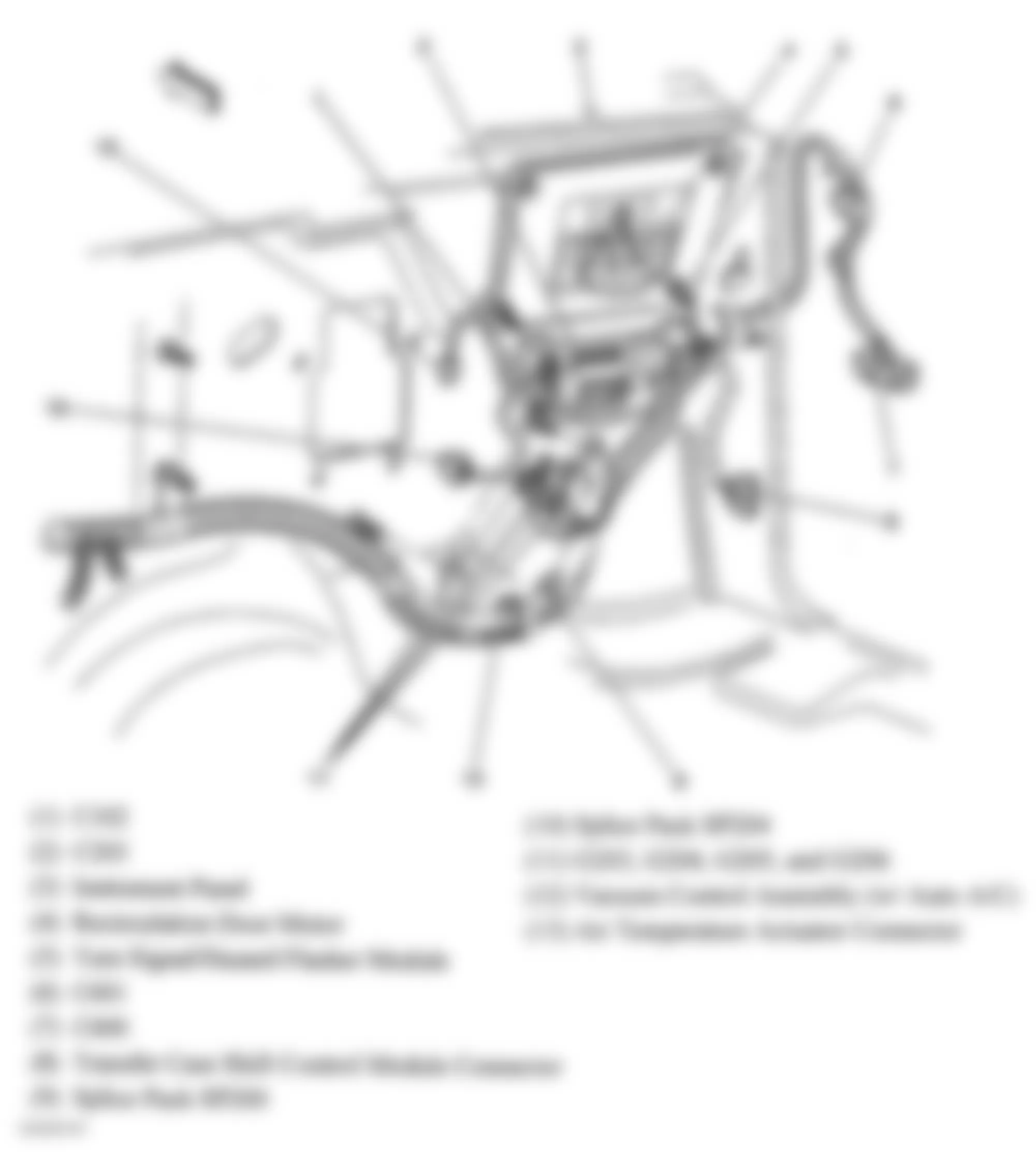 GMC Jimmy 2005 - Component Locations -  Right Side Of Dash