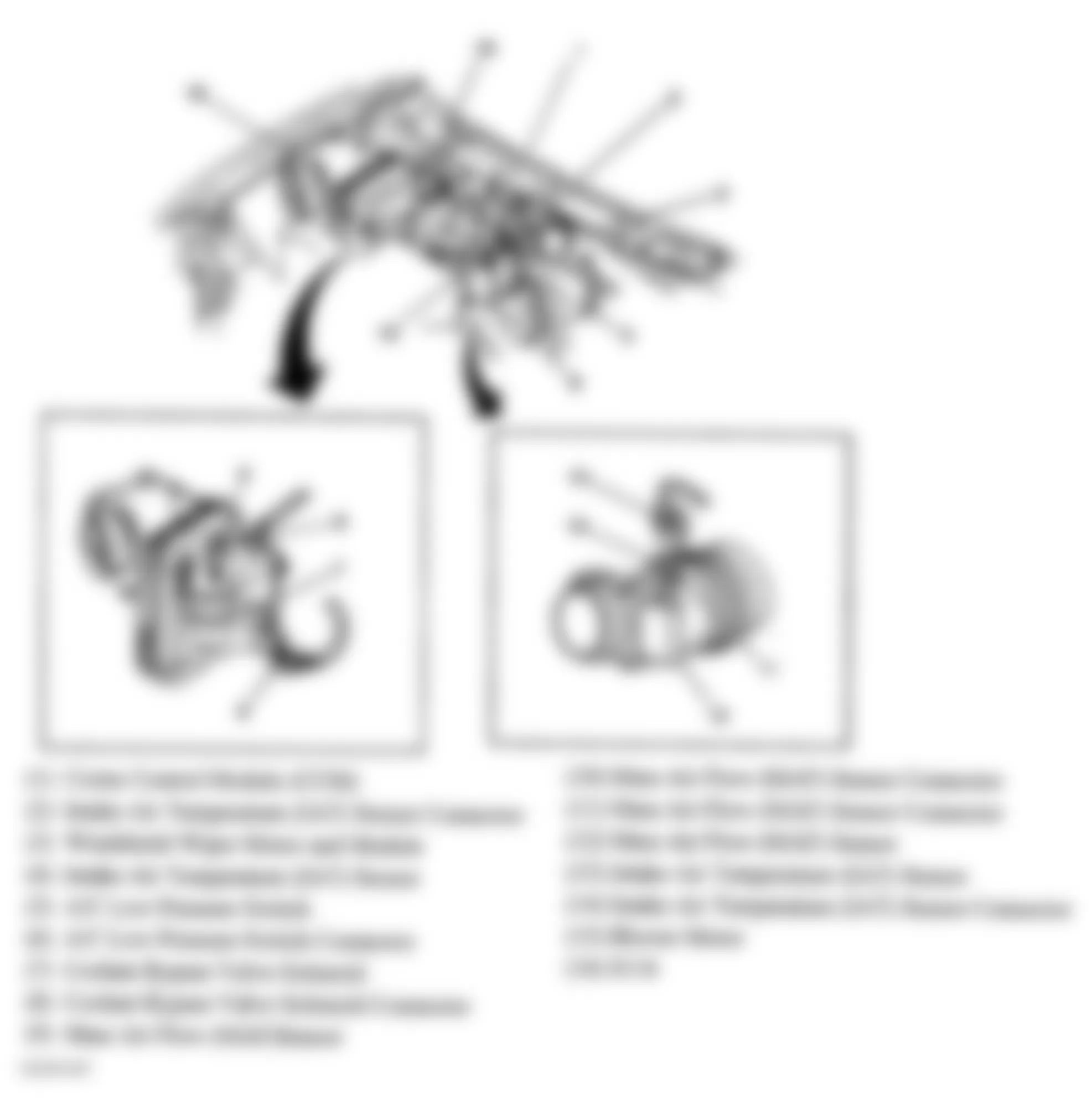 GMC Safari 2005 - Component Locations -  Right Rear Of Engine Compartment