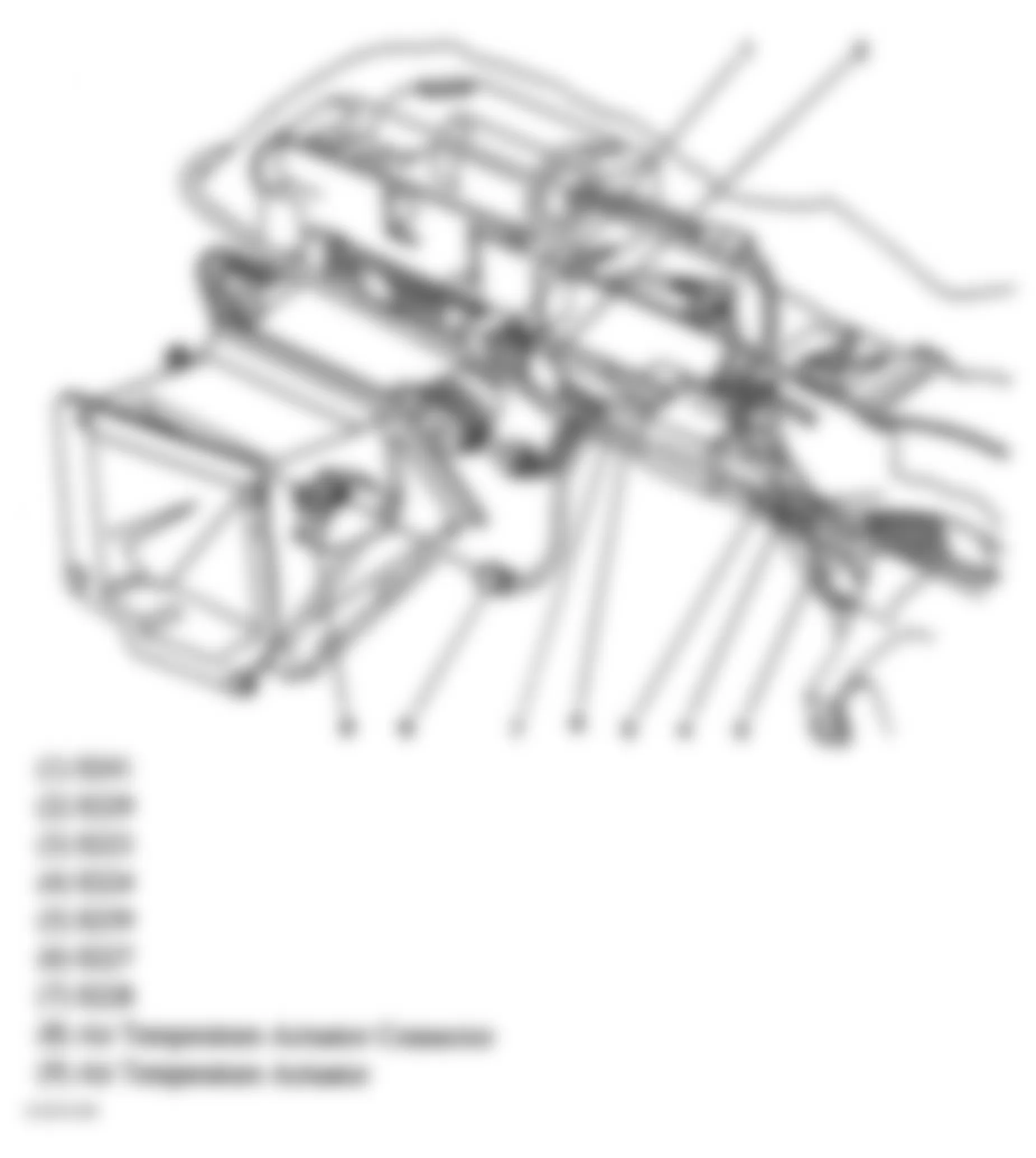 GMC Safari 2005 - Component Locations -  Right Side Of Dash