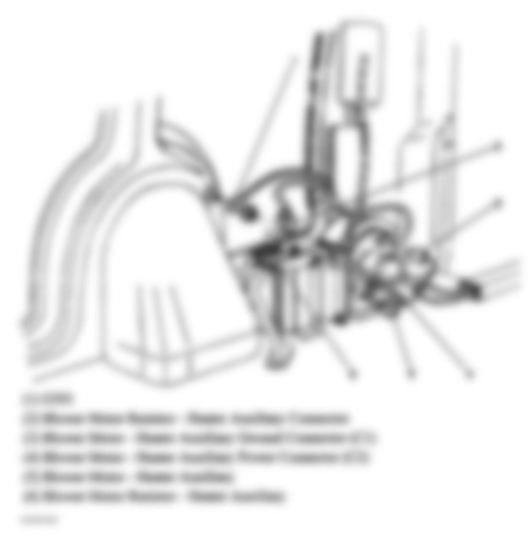 GMC Safari 2005 - Component Locations -  Rear Of Left C Pillar