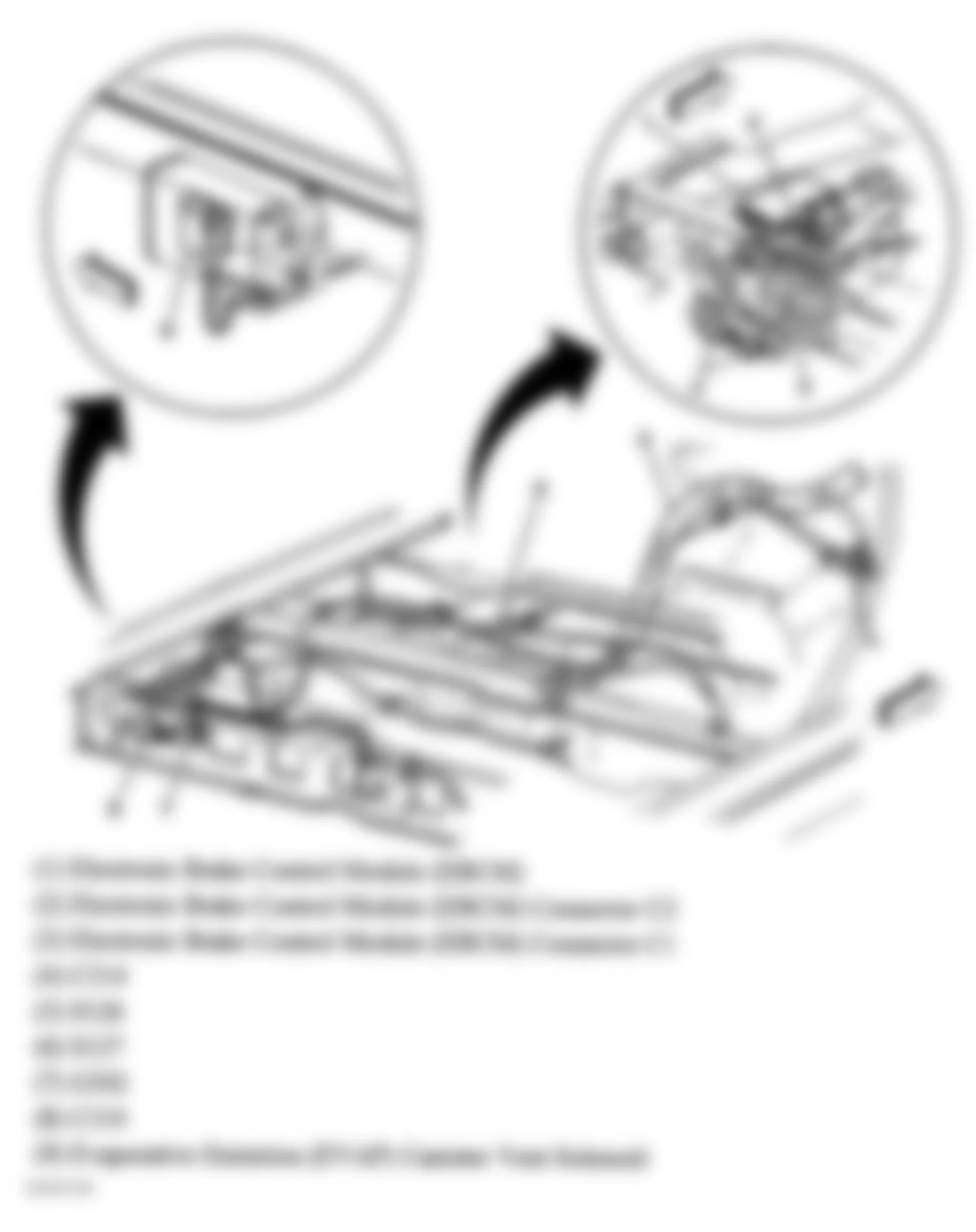 GMC Safari 2005 - Component Locations -  Undercarriage Wiring