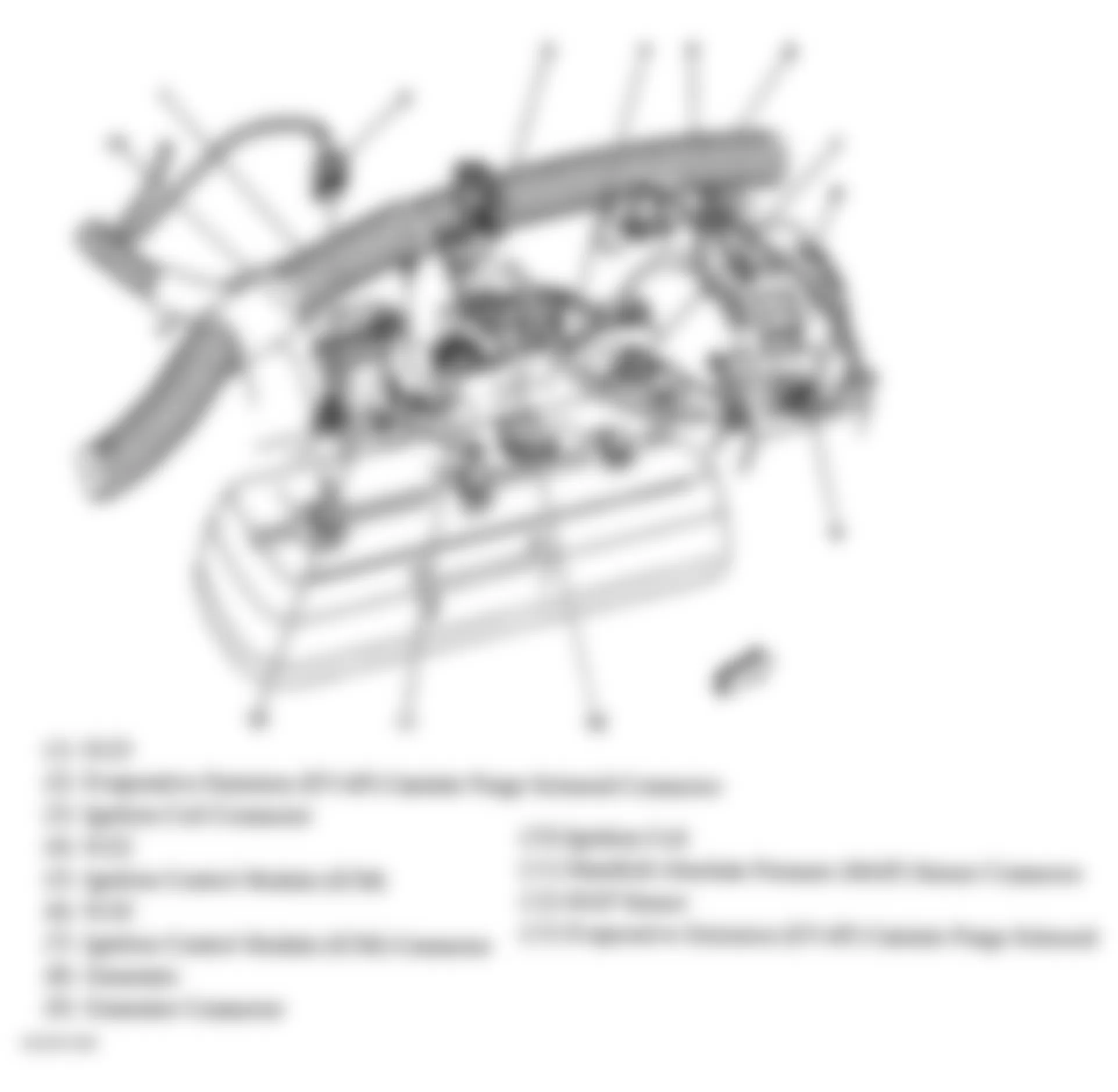 GMC Safari 2005 - Component Locations -  Right Side Of Engine