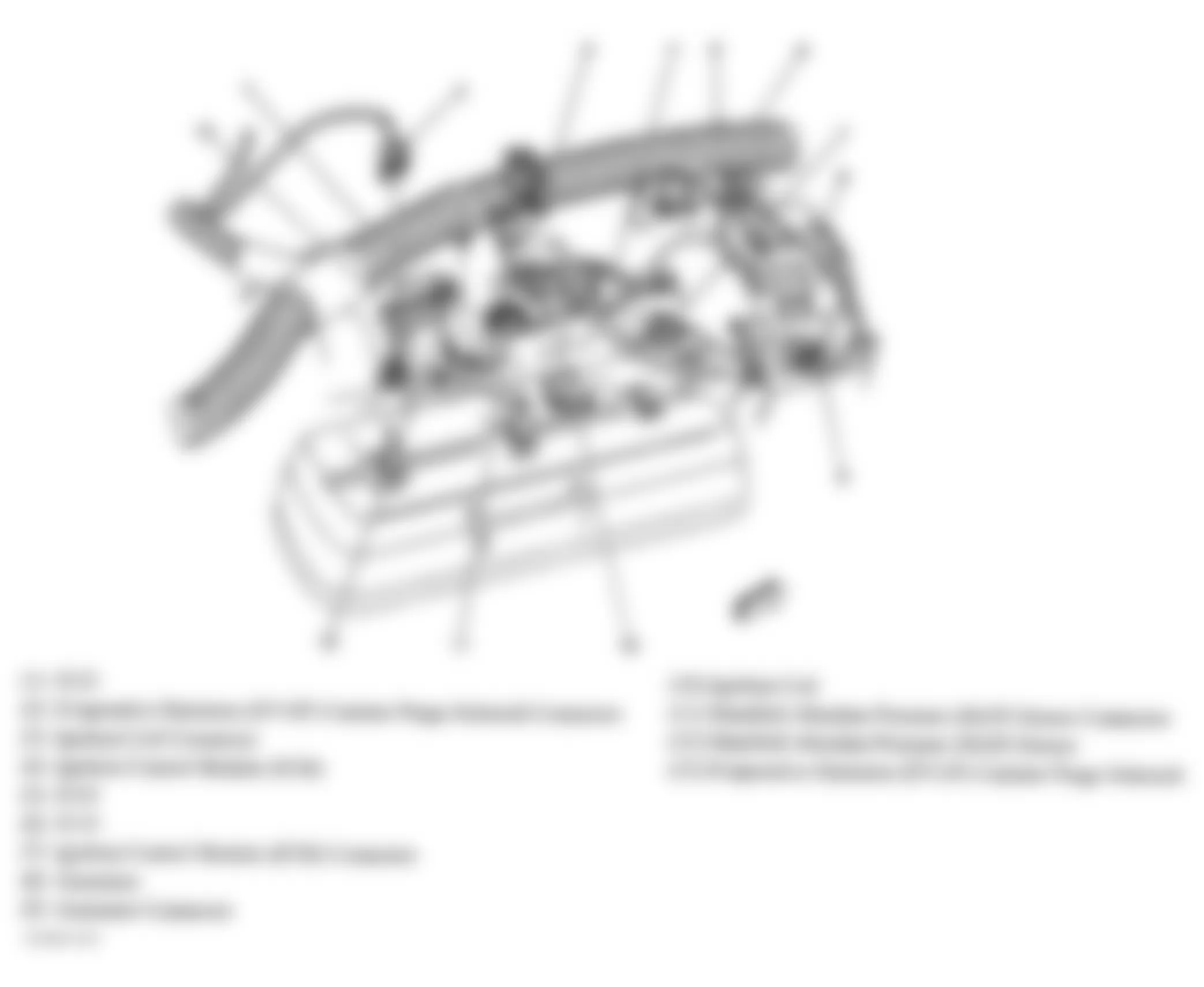 GMC Safari 2005 - Component Locations -  Top Right Side Of Engine