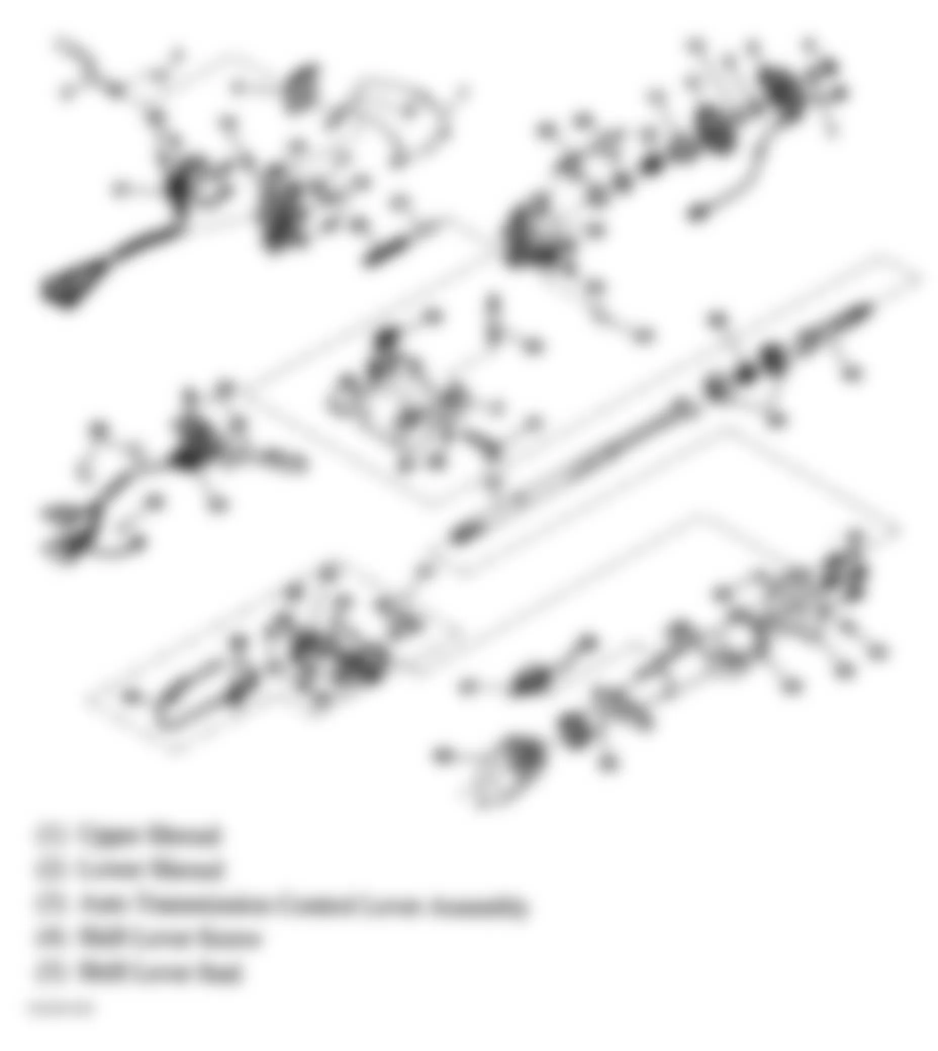 GMC Safari 2005 - Component Locations -  Automatic Transmission Shift Lock Control (1 Of 3)