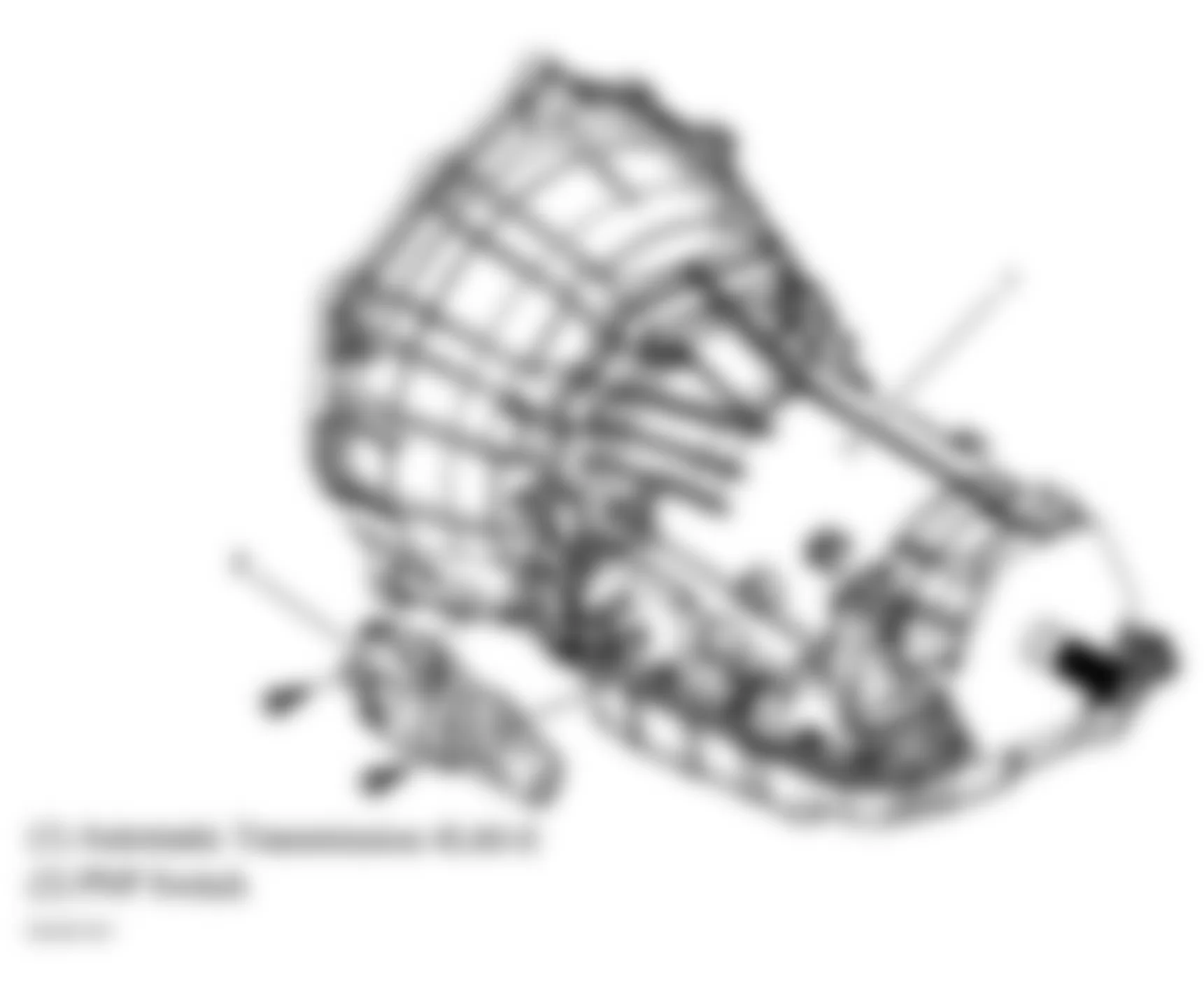 GMC Safari 2005 - Component Locations -  Left Side Of Transmission