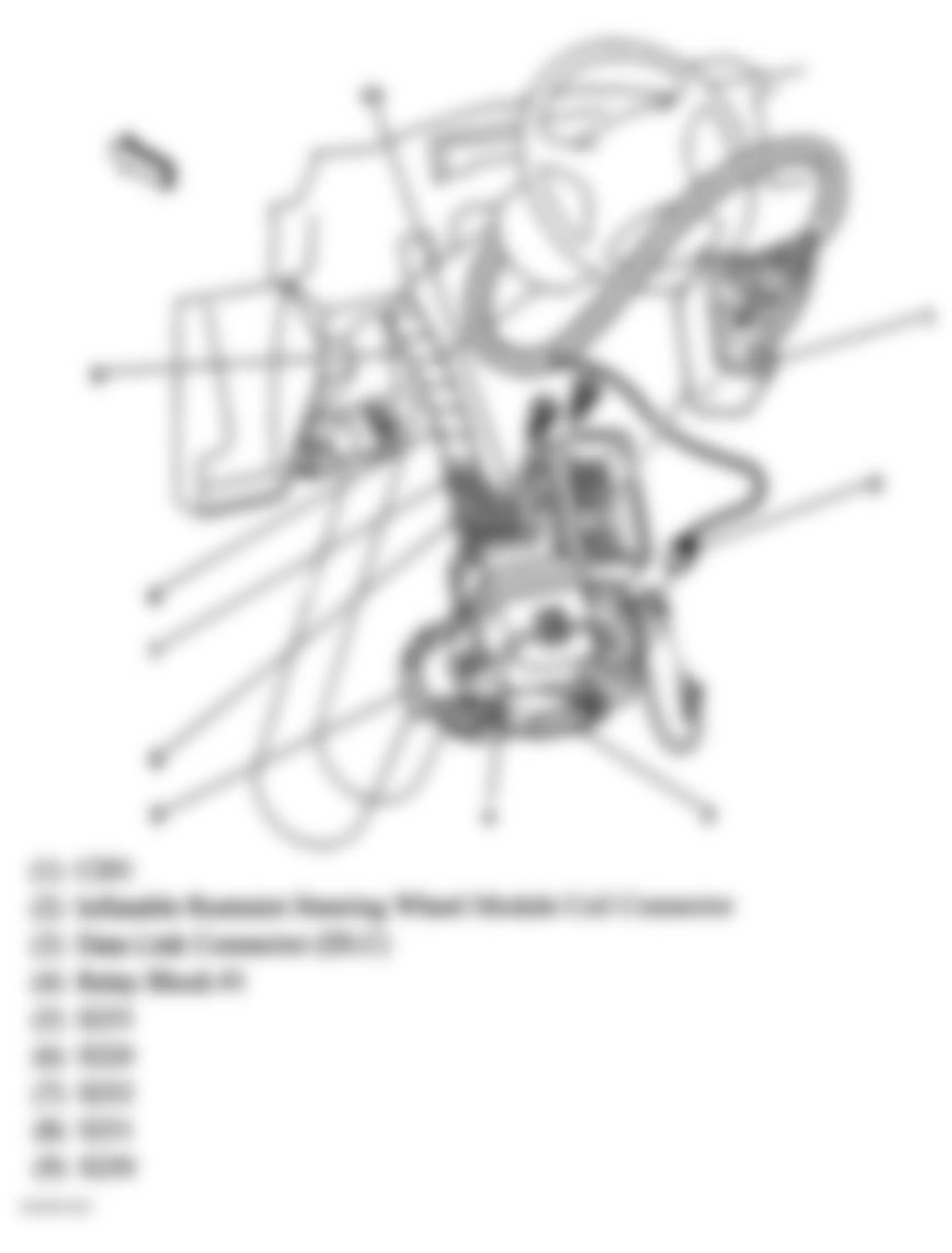 GMC Safari 2005 - Component Locations -  Left Side Of Dash