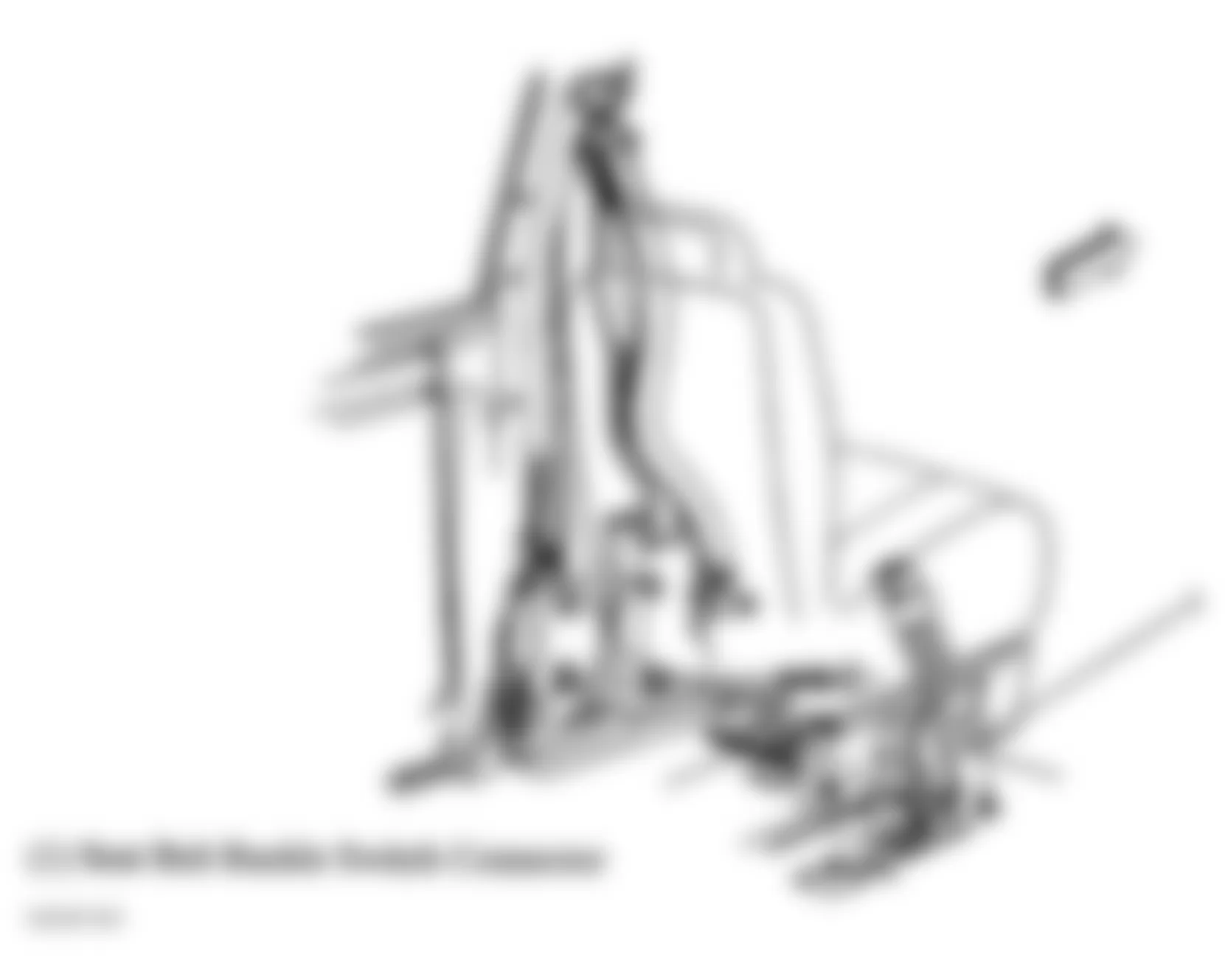 GMC Safari 2005 - Component Locations -  Left Front Seat