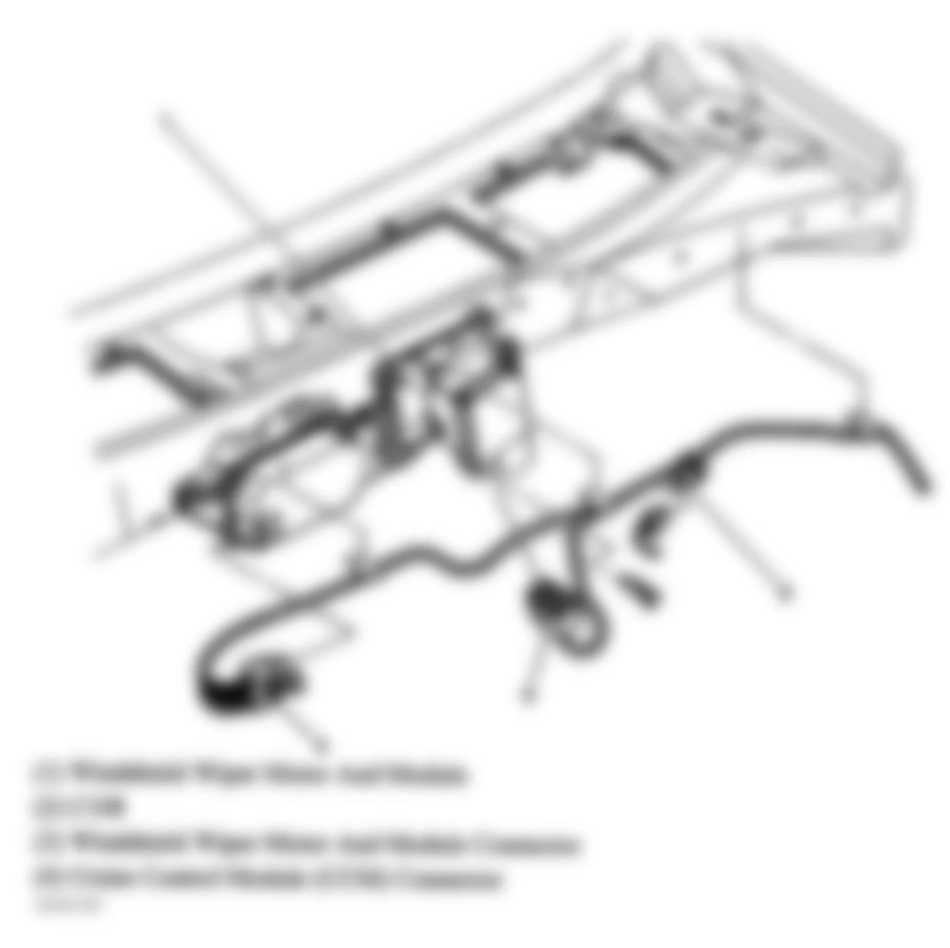 GMC Safari 2005 - Component Locations -  Rear Of Engine Compartment