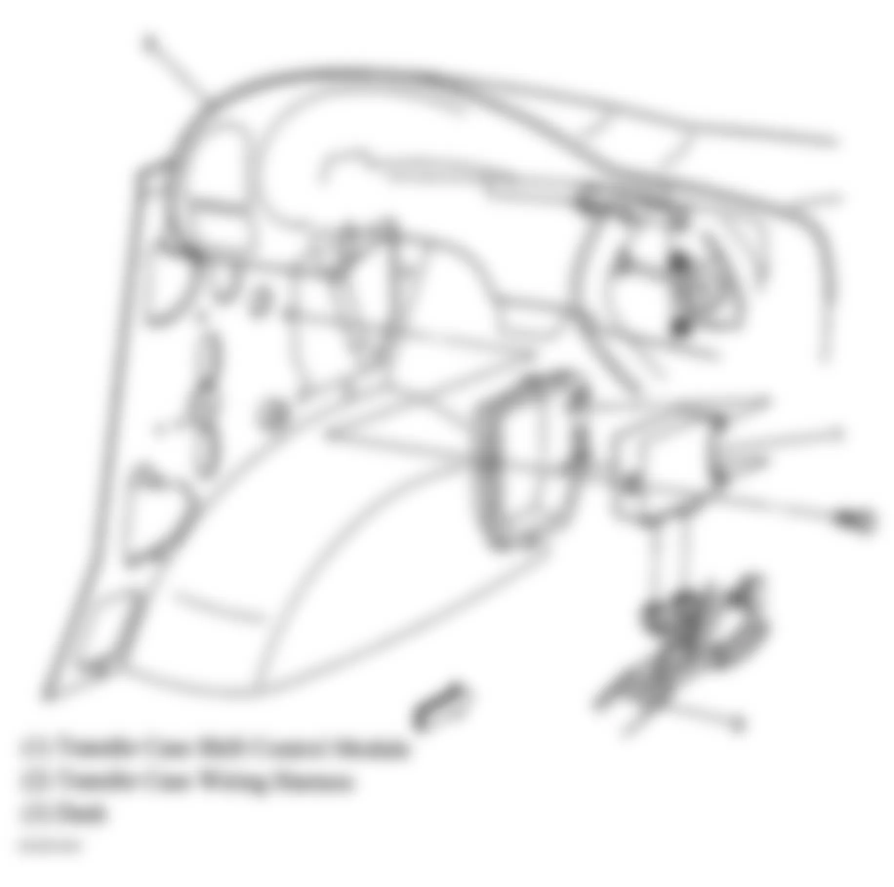 GMC Safari 2005 - Component Locations -  Left Kick Panel