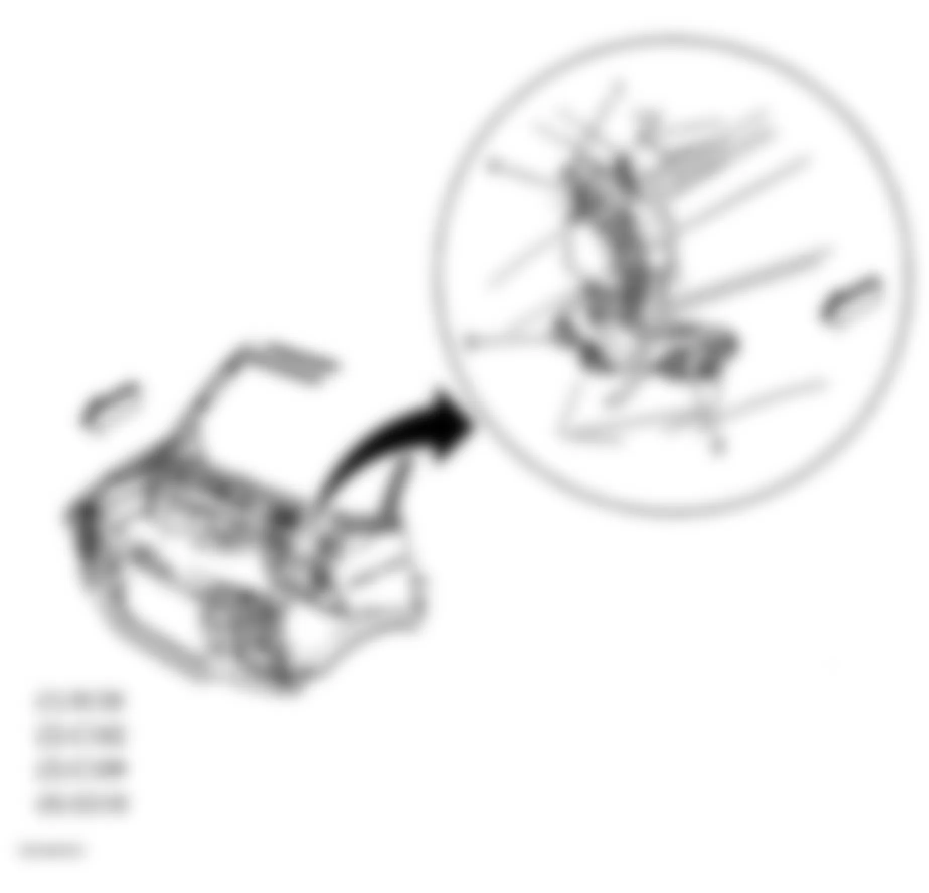 GMC Safari 2005 - Component Locations -  Left Rear Corner Of Engine Compartment