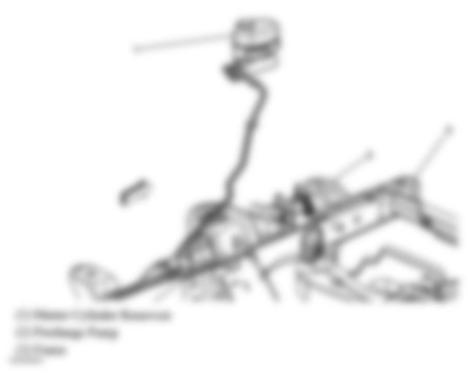 GMC Savana G1500 2005 - Component Locations -  Left Front Frame Rail