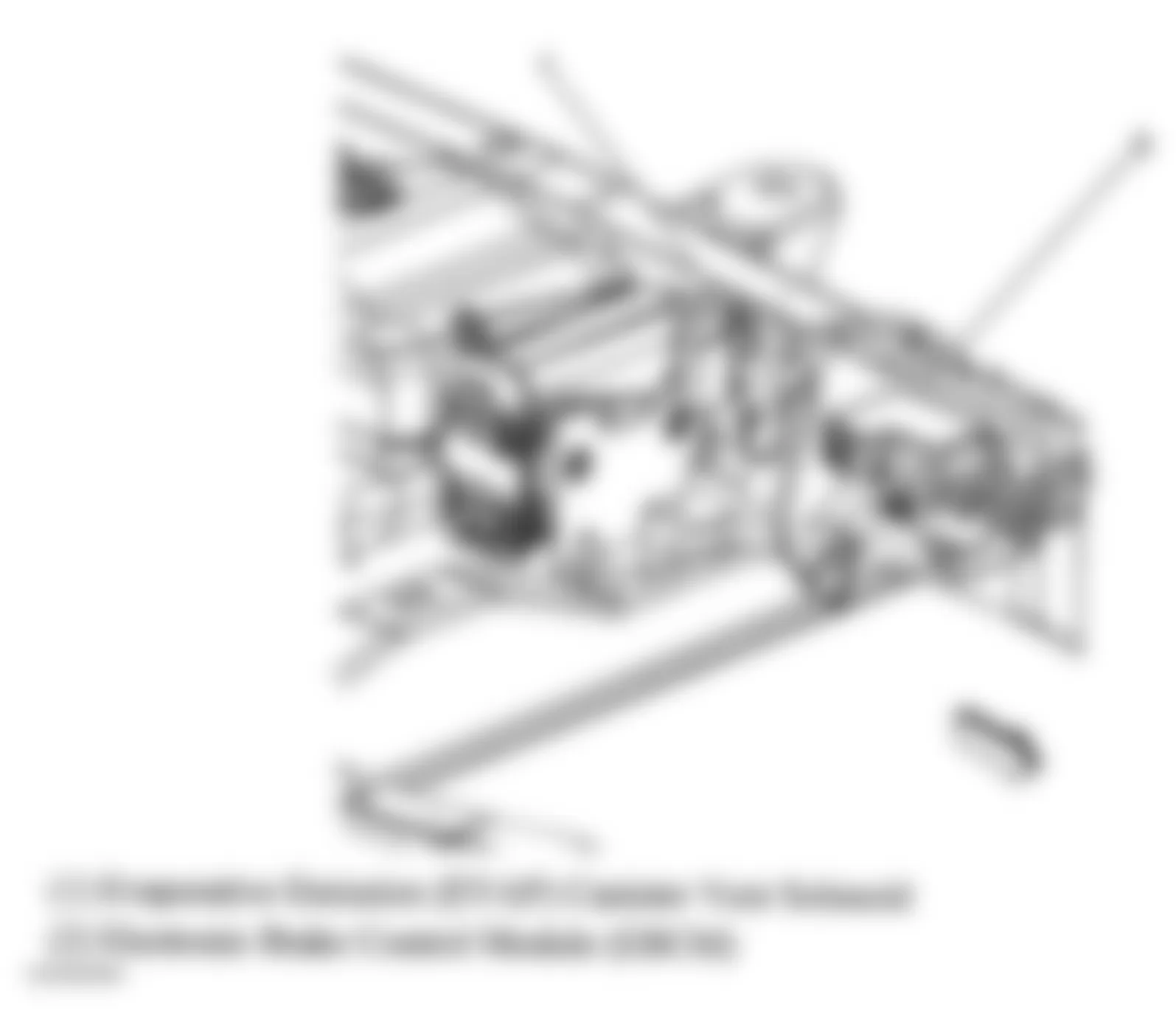 GMC Savana G1500 2005 - Component Locations -  Left Rear Side Frame Rail