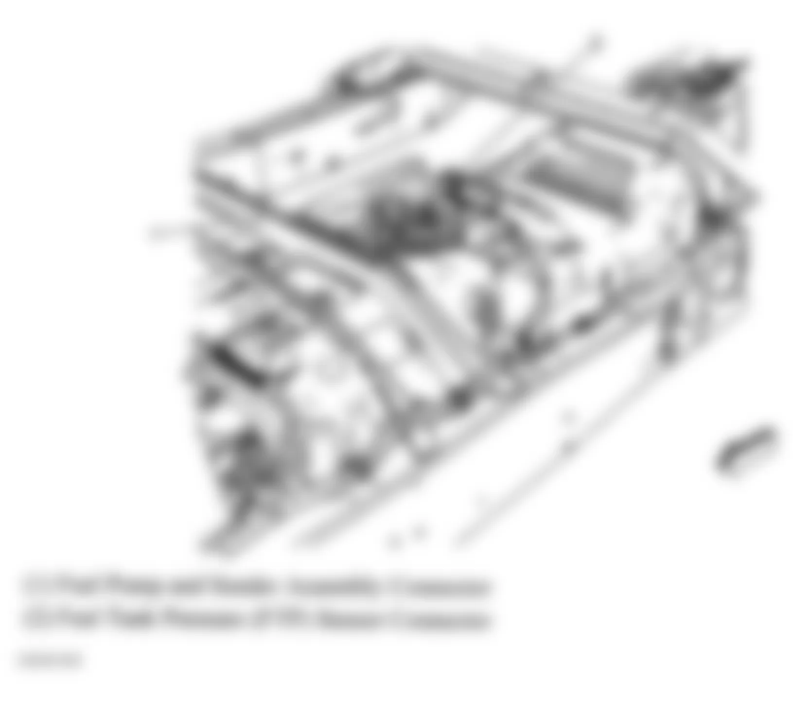 GMC Savana G1500 2005 - Component Locations -  Fuel Tank