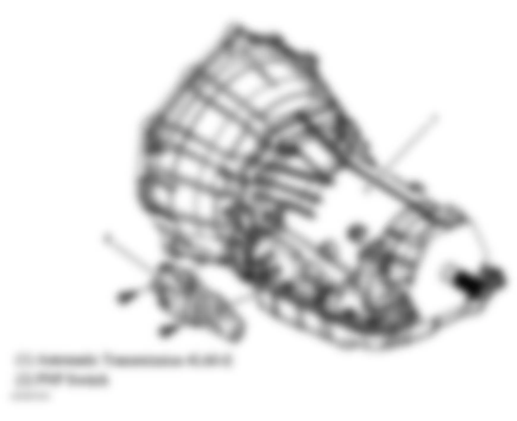 GMC Savana G1500 2005 - Component Locations -  Left Side Of Transmission (4L60-E)