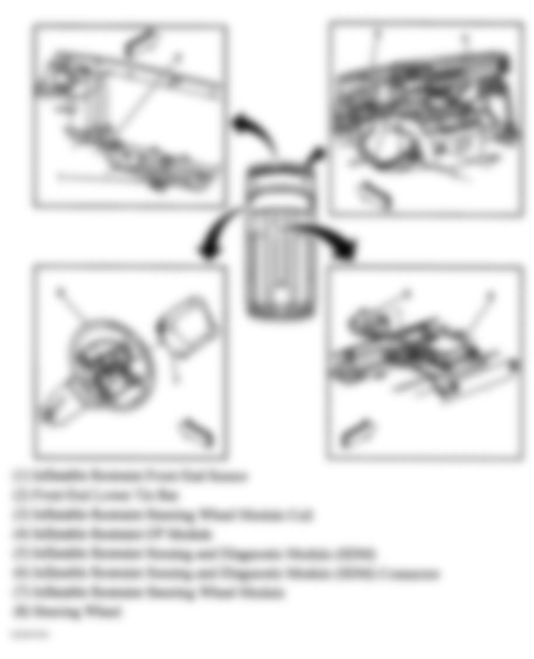 GMC Savana G1500 2005 - Component Locations -  SIR Components