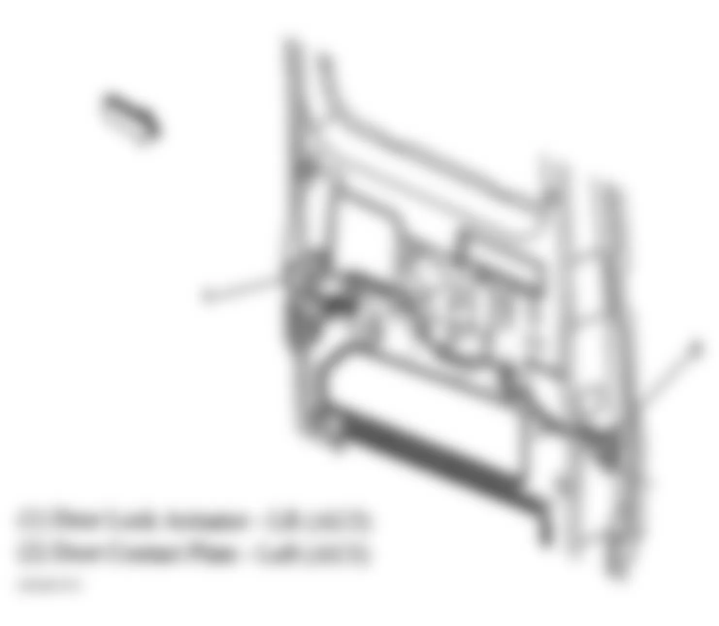 GMC Savana G1500 2005 - Component Locations -  Left Side Door (Hinged)