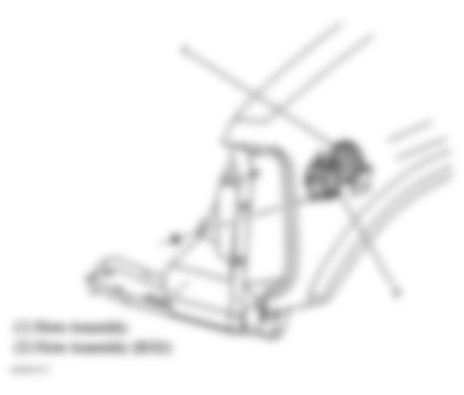 GMC Savana G1500 2005 - Component Locations -  Left Front Of Engine Compartment