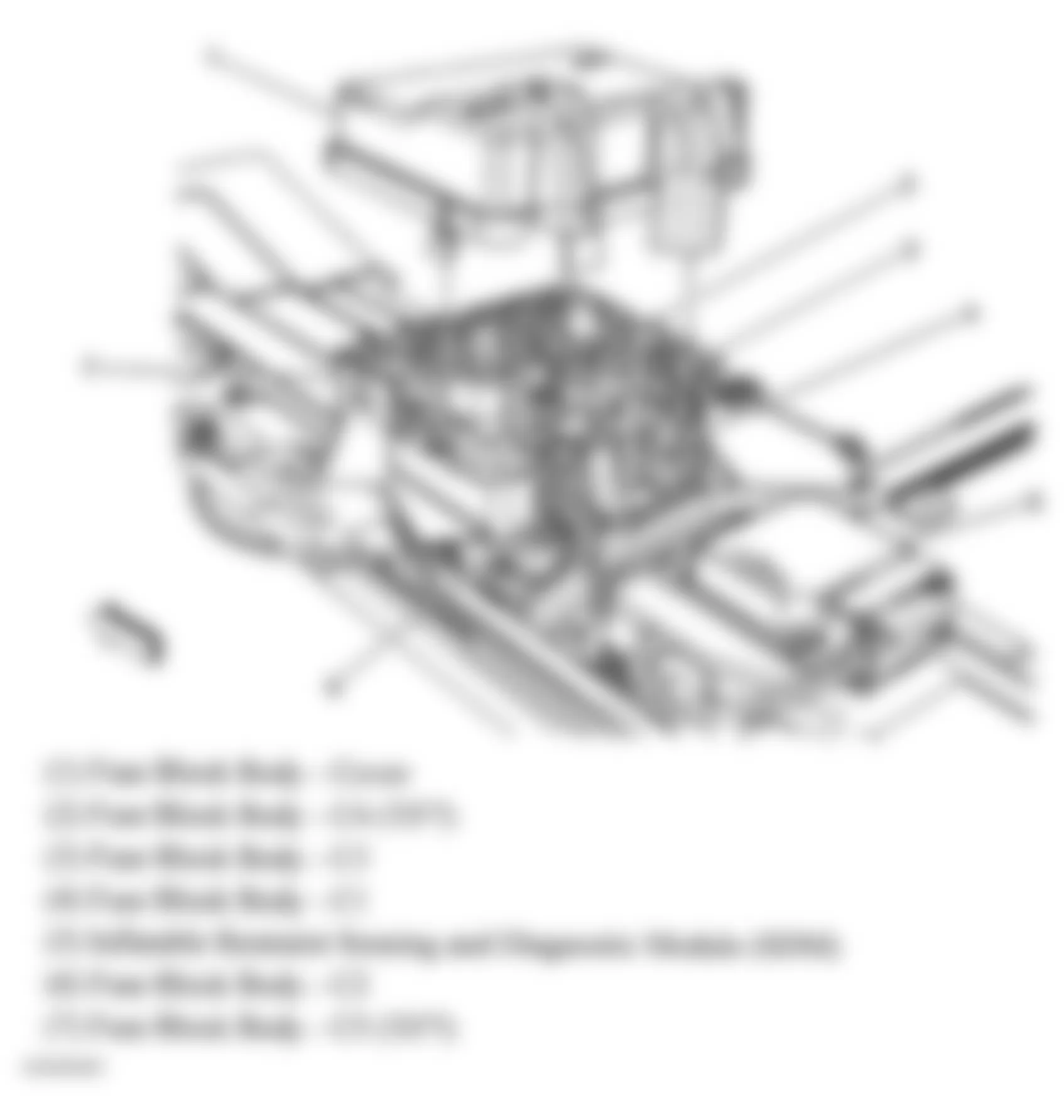 GMC Savana G2500 2005 - Component Locations -  Under Driver Seat