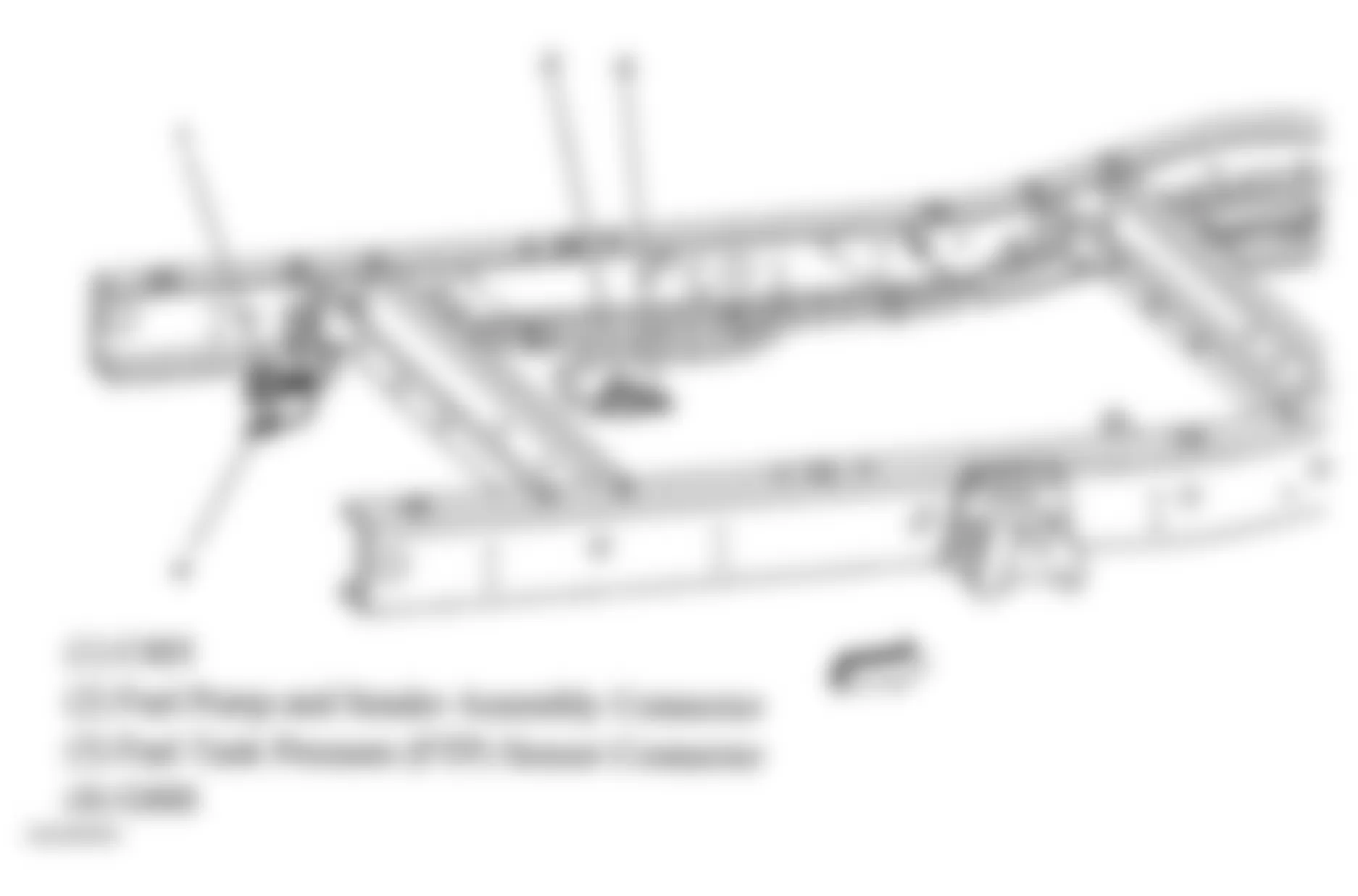 GMC Savana G3500 2005 - Component Locations -  Rear Chassis (Cutaway)