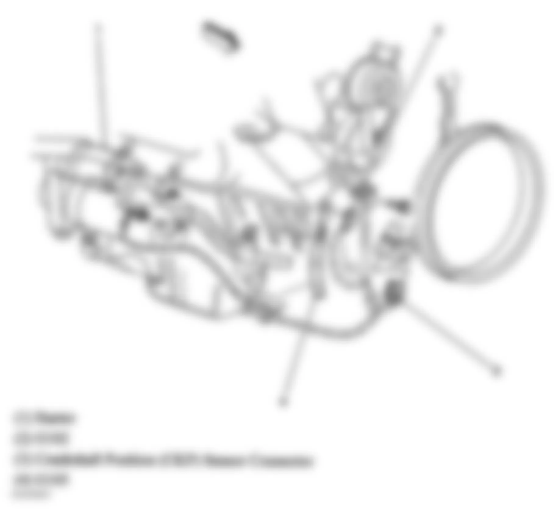 GMC Sierra 1500 2005 - Component Locations -  Lower Right Side Of Engine (4.3L)