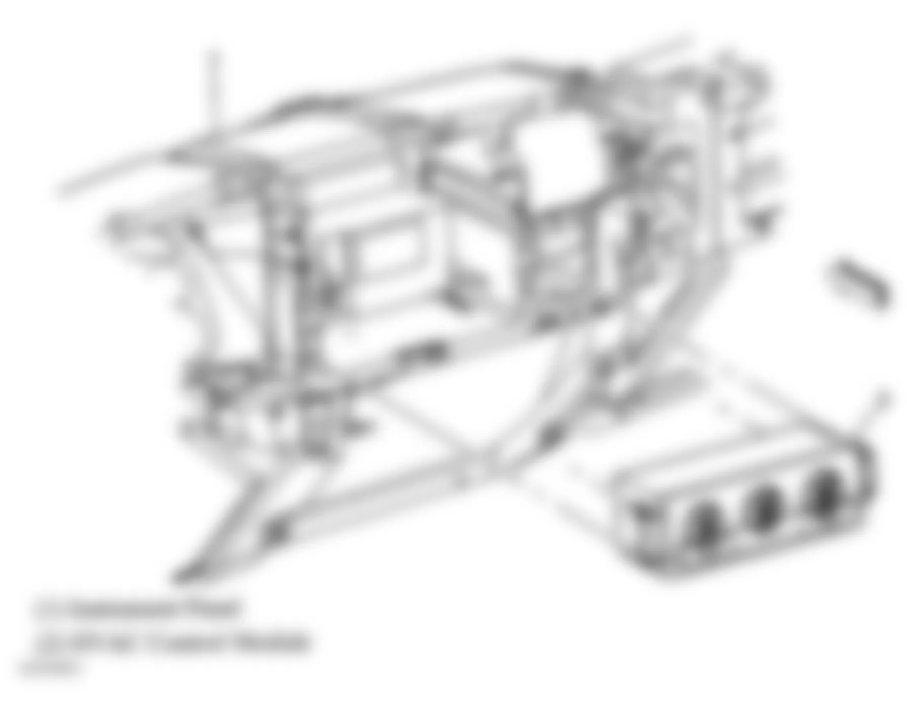 GMC Sierra 1500 2005 - Component Locations -  HVAC Control Module
