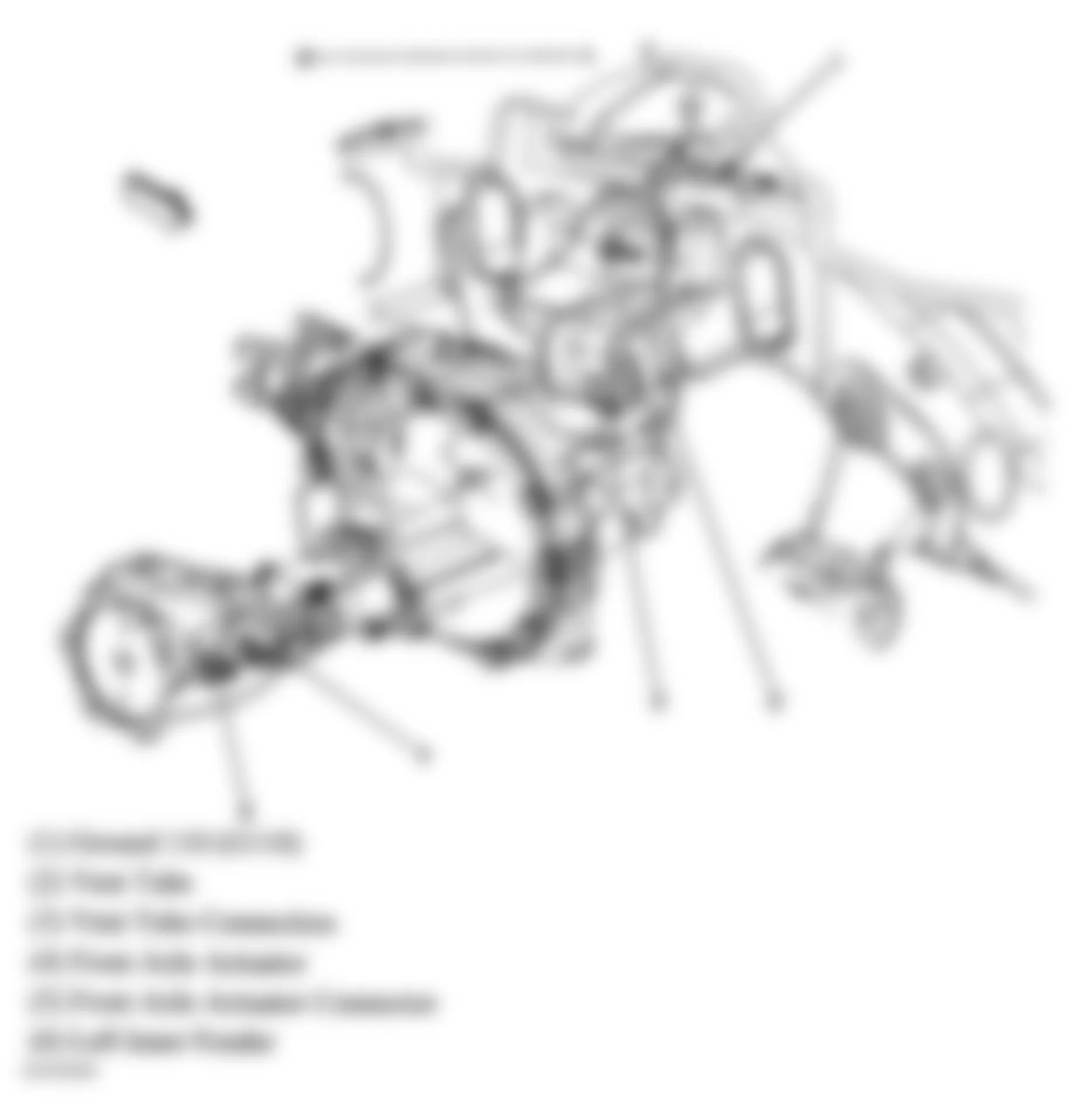 GMC Sierra 1500 2005 - Component Locations -  Front Drive Axle (2500 Series)