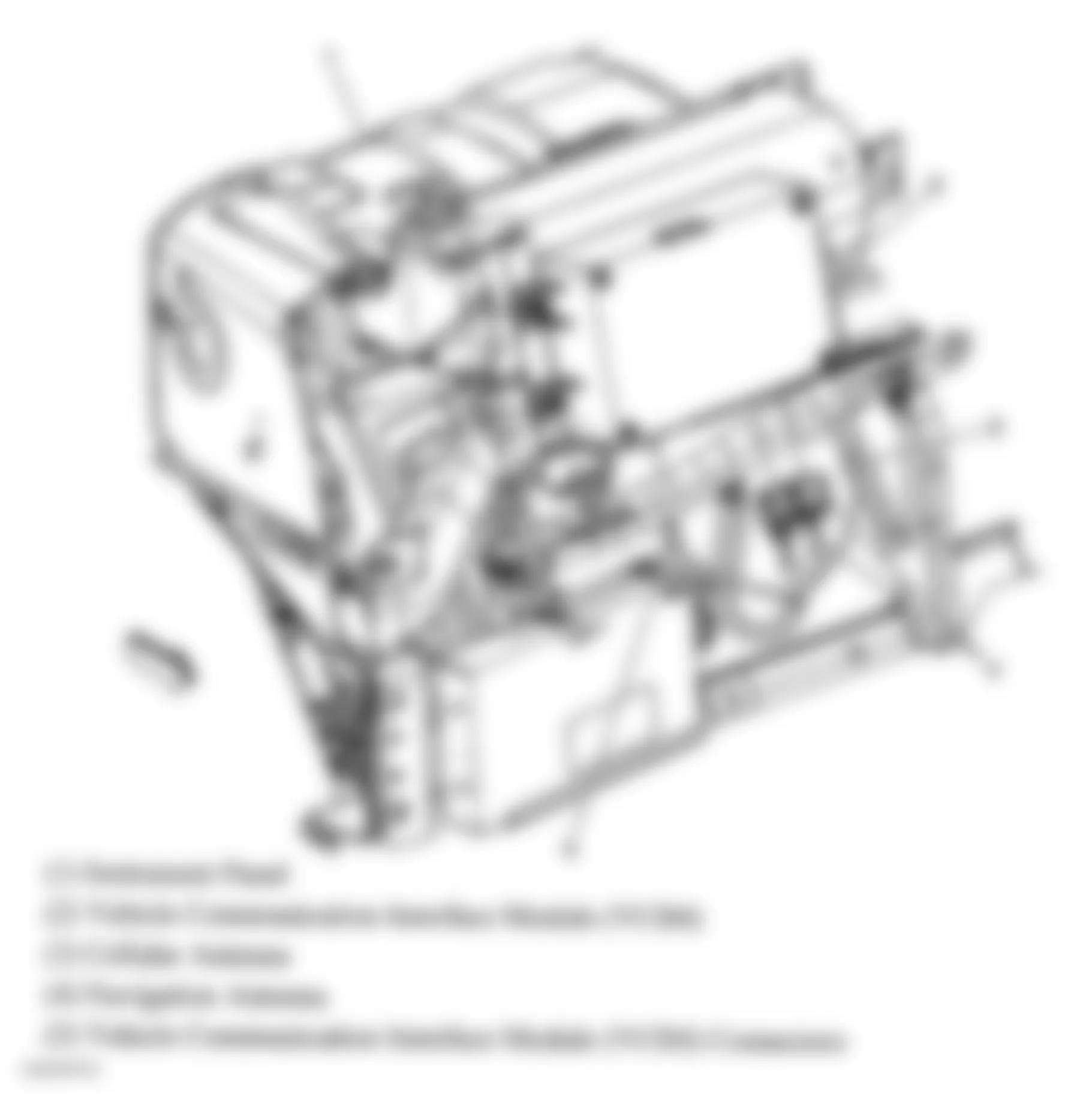 GMC Sierra 1500 2005 - Component Locations -  Behind Right Side Of Dash