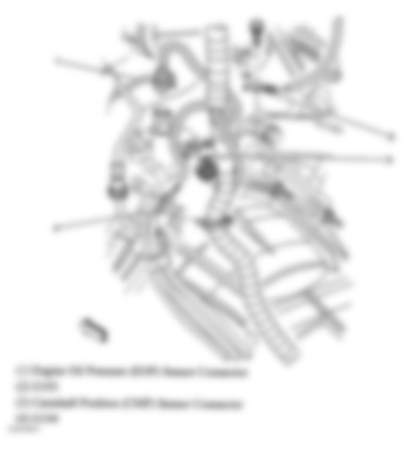 GMC Sierra 1500 HD 2005 - Component Locations -  Rear Of Engine (4.8L, 5.3L & 6.0L)