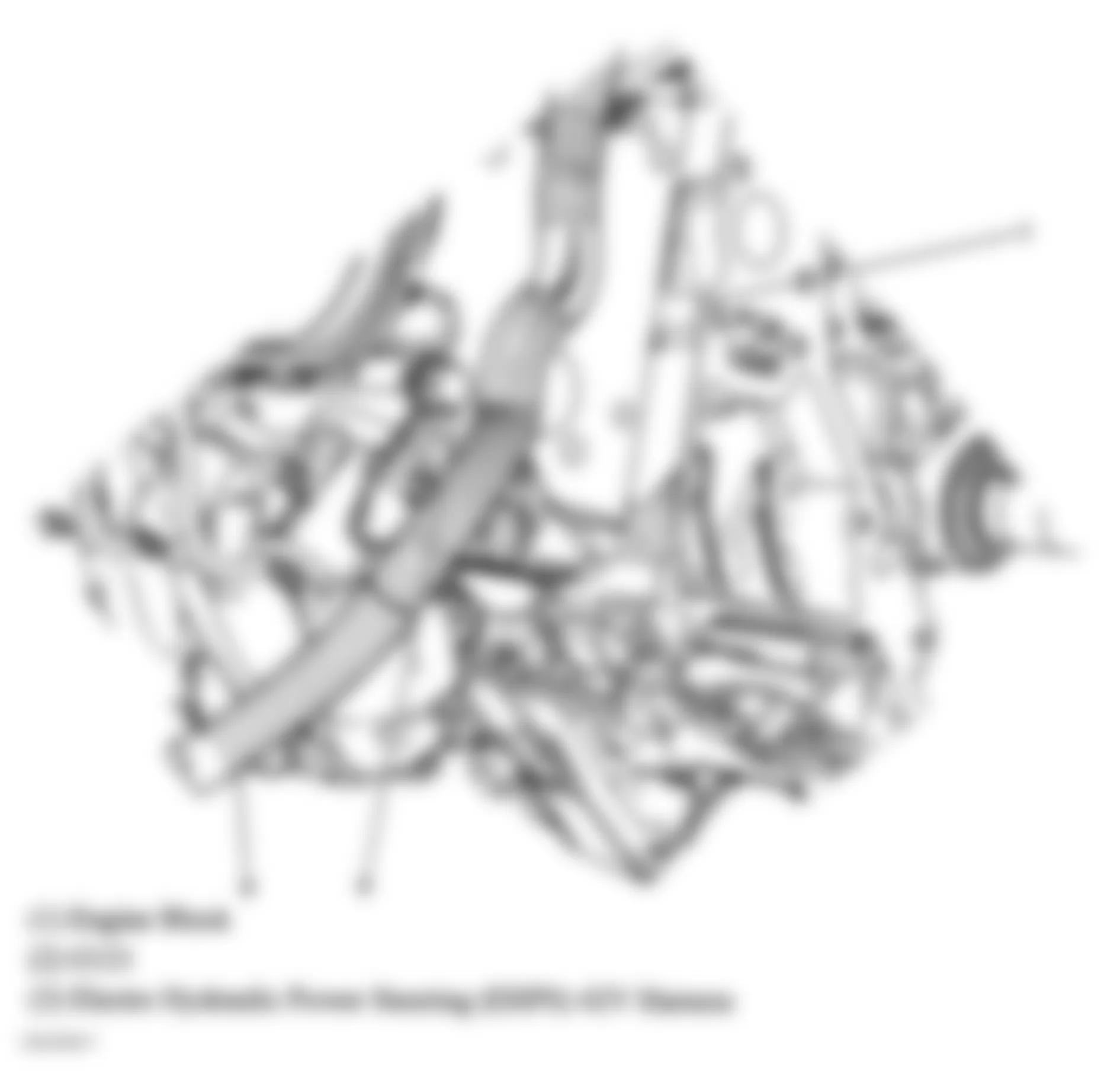 GMC Sierra 3500 2005 - Component Locations -  Left Rear Of Engine (Hybrid)
